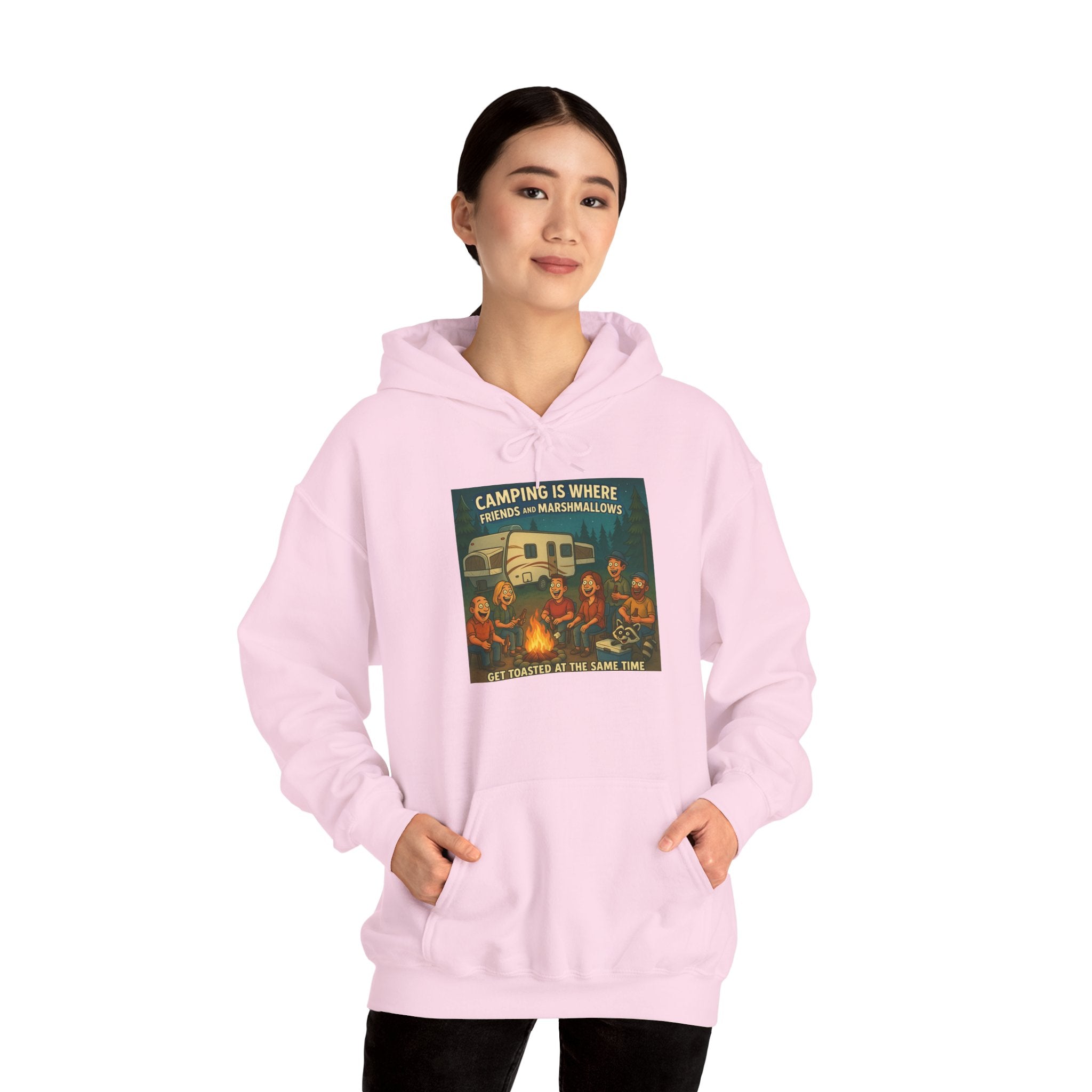 Vintage Camping Unisex Hooded Sweatshirt - Cozy Outdoor Lover Gift, Great for Campfire Nights, Adventure Apparel