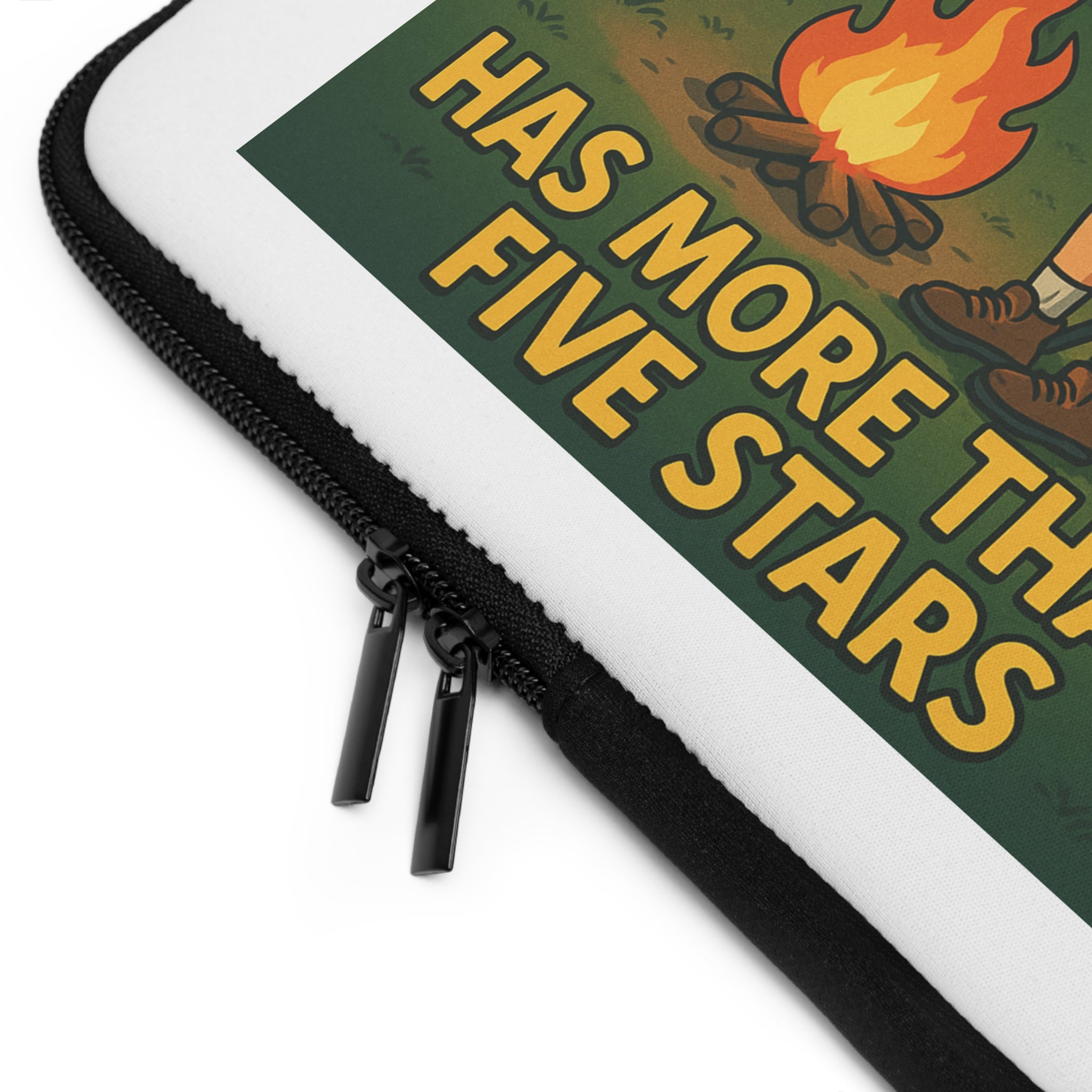 Camping-Themed Laptop Sleeve, Great for Outdoor Lovers, Travel Gift, Eco-Friendly, Tech Accessory