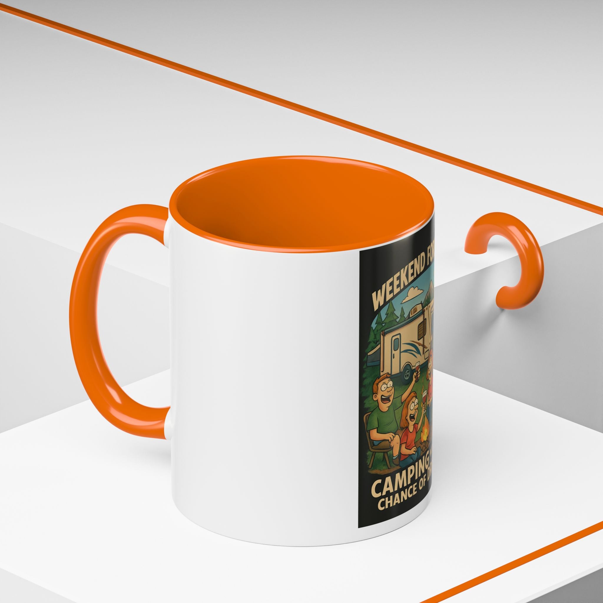 Camping Forecast Coffee Mug | Outdoor Adventure Gift | Funny Camper Mug | Gift for Campers | Camping Enthusiast Decor