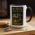 Camping-Themed Accent Coffee Mug | Perfect for RV Lovers, Campers, Travelers, Cozy Nights, Outdoor Adventures, Unique Gift Ideas