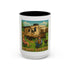 High Class Trailer Trash Coffee Mug - Fun Campfire Ceramic Tea Cup
