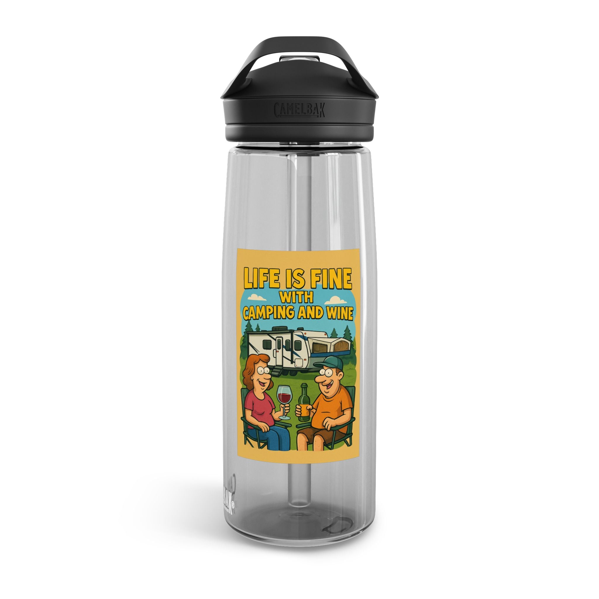 Camping & Wine Water Bottle, Outdoor Hydration, Gifts for Campers, Travel Bottle, Summer Adventures, Eco-Friendly Hydration