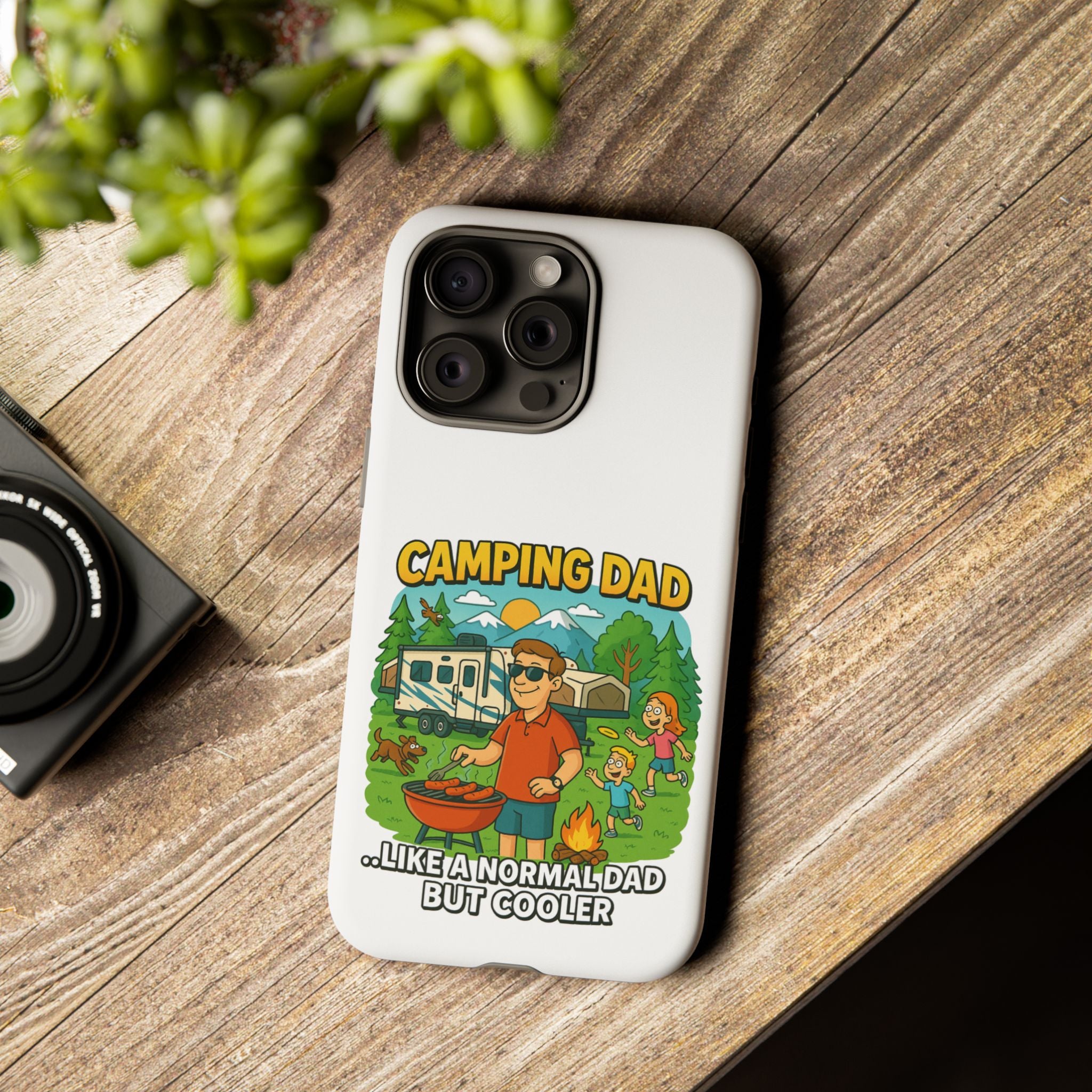 Camping Dad Phone Case - Unique Tough Cover for Outdoor Dads