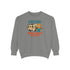 Camping Wine Sweatshirt | Unisex Garment-Dyed Pullover | Cozy Gift for Campers | Outdoor Adventures Apparel | Relaxed Fit Top