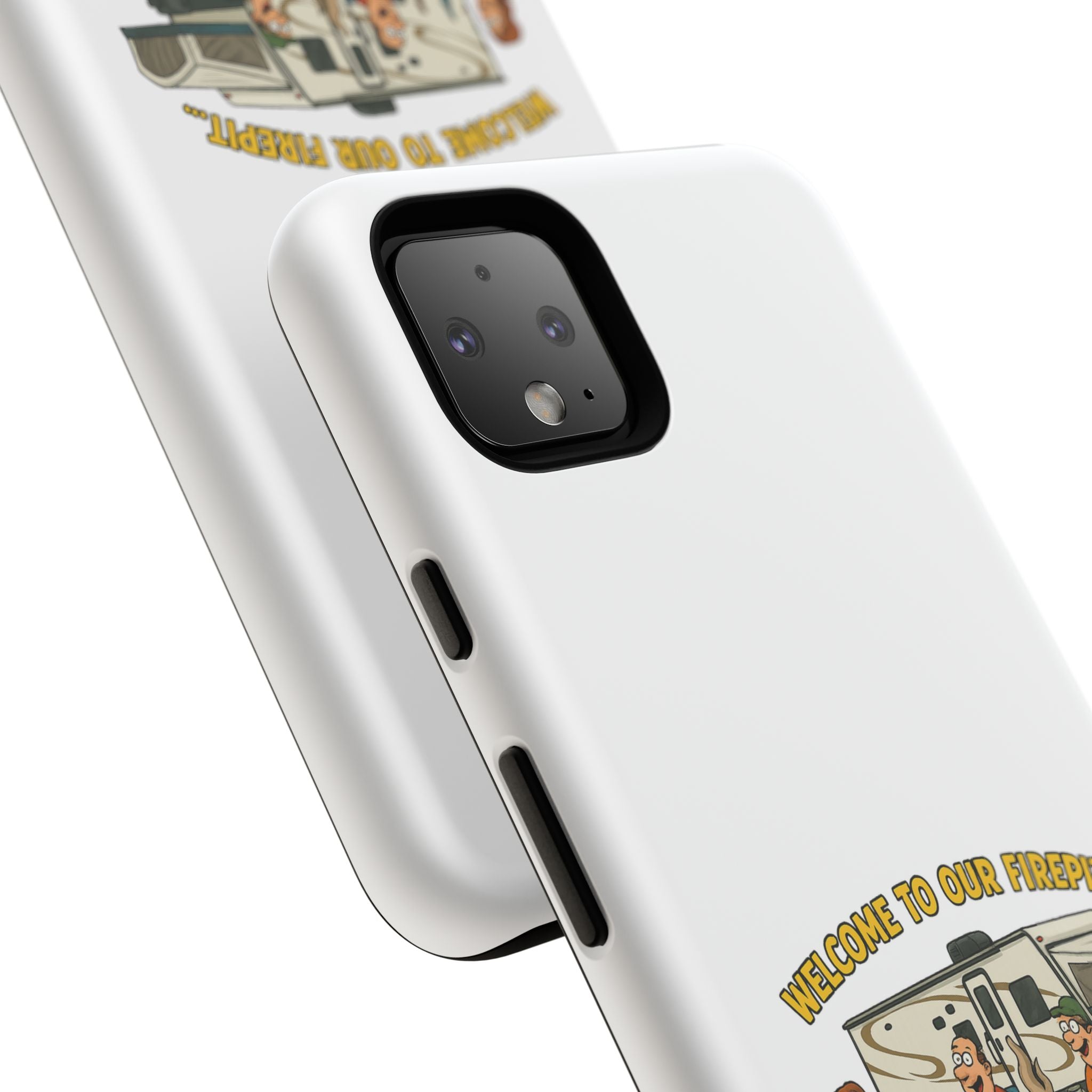 Camping Phone Case - Welcome to Our Firepit - Outdoor Gear, Gift for Campers, Adventure Accessory, Fun Camping Decor