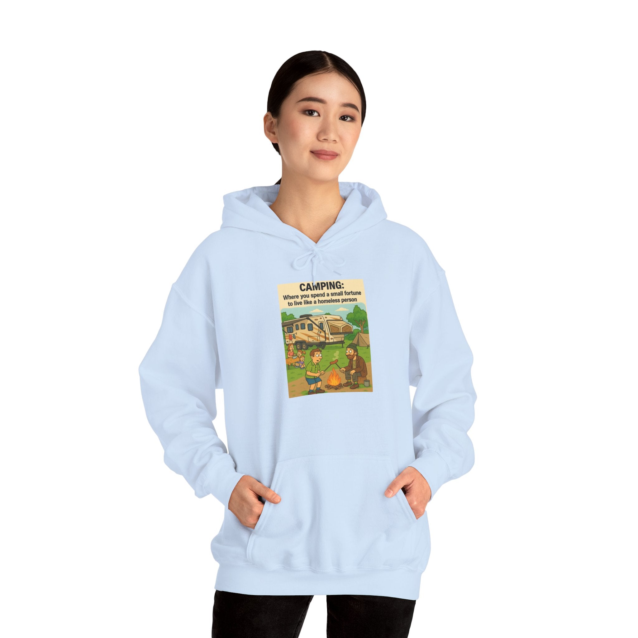 Cozy Camping Sweatshirt | Unisex Heavy Blend Hoodie, Outdoor Gear, Nature Lover Gift, Camping Apparel, Weekend Retreat Wear