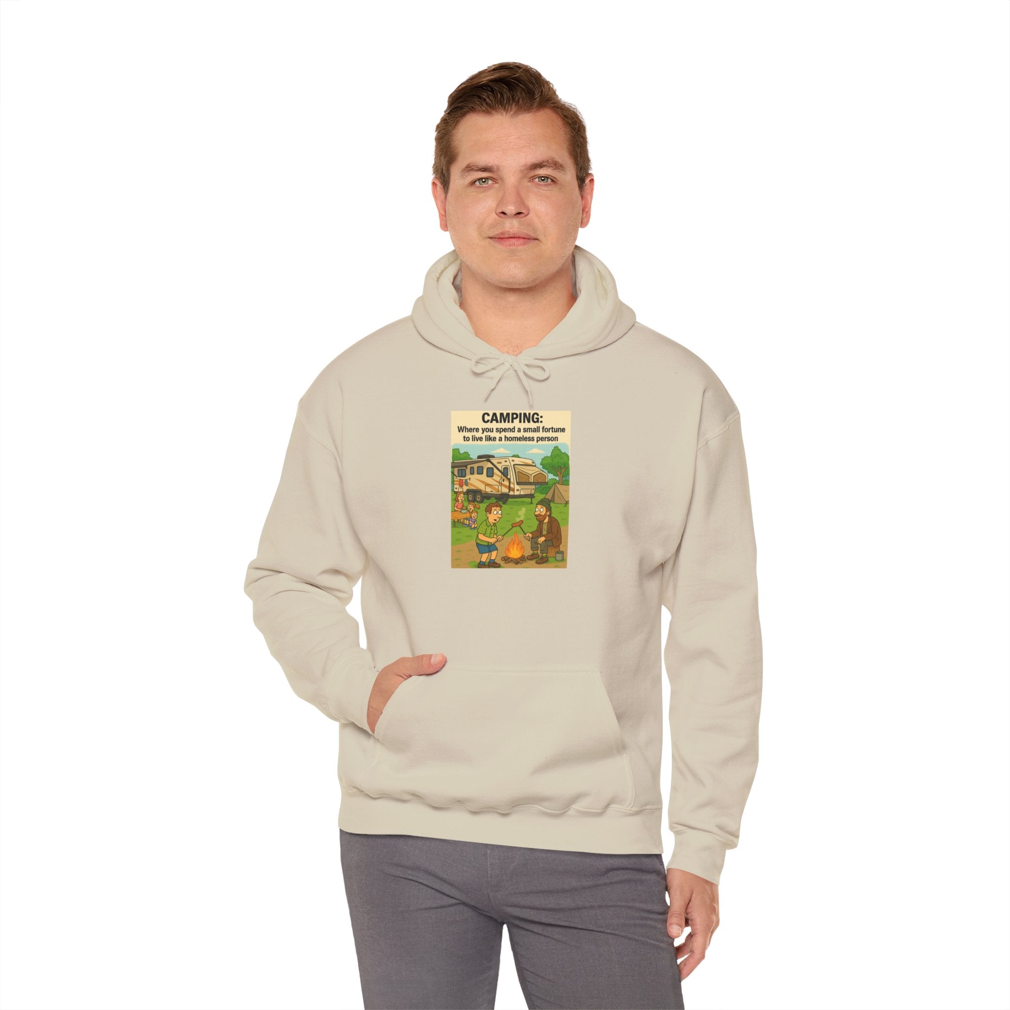Cozy Camping Sweatshirt | Unisex Heavy Blend Hoodie, Outdoor Gear, Nature Lover Gift, Camping Apparel, Weekend Retreat Wear