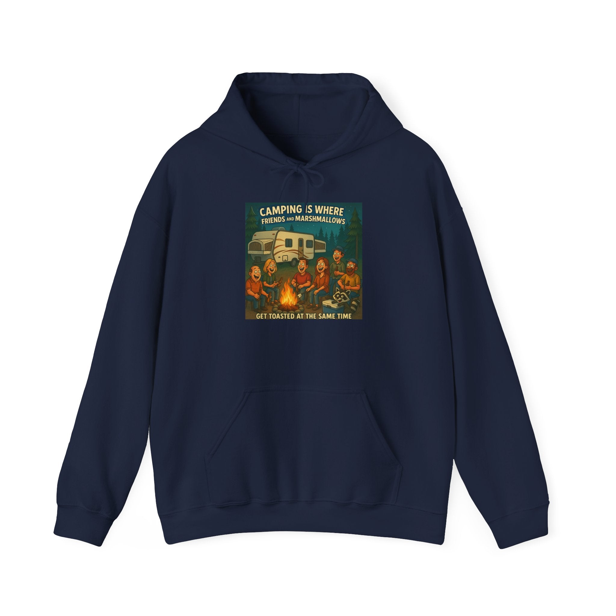 Vintage Camping Unisex Hooded Sweatshirt - Cozy Outdoor Lover Gift, Great for Campfire Nights, Adventure Apparel