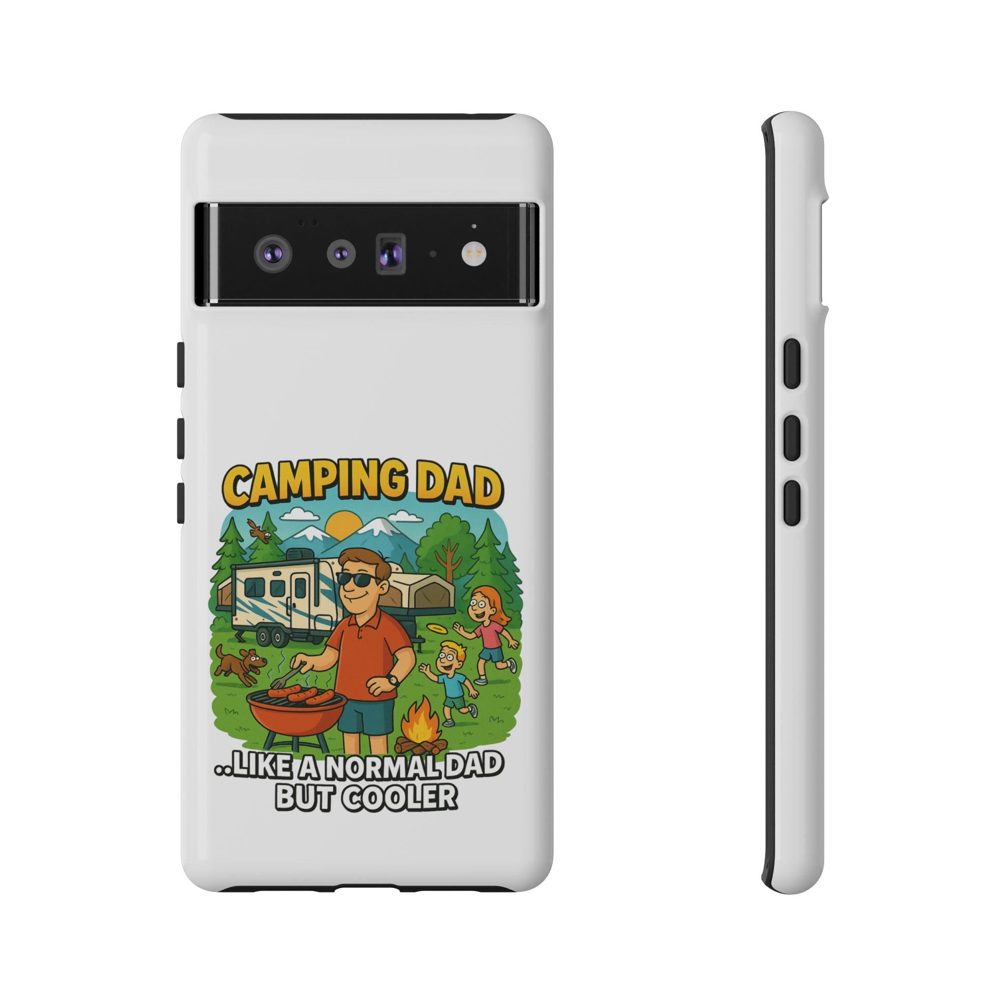 Camping Dad Phone Case - Unique Tough Cover for Outdoor Dads