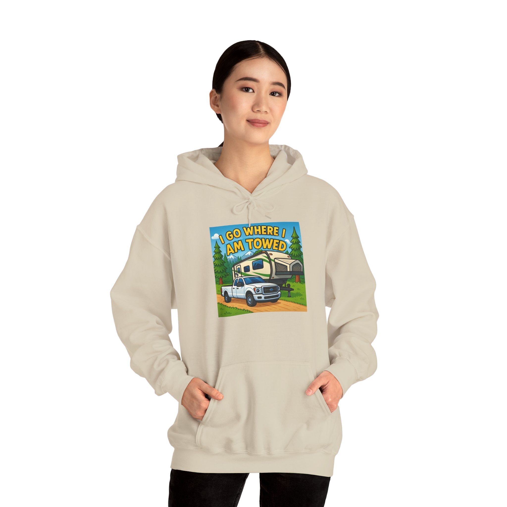 Adventure-Themed Hooded Sweatshirt - Perfect for Travel Enthusiasts, Camper Gifts, Cozy Outings, Outdoor Activities, Road Trip Essentials