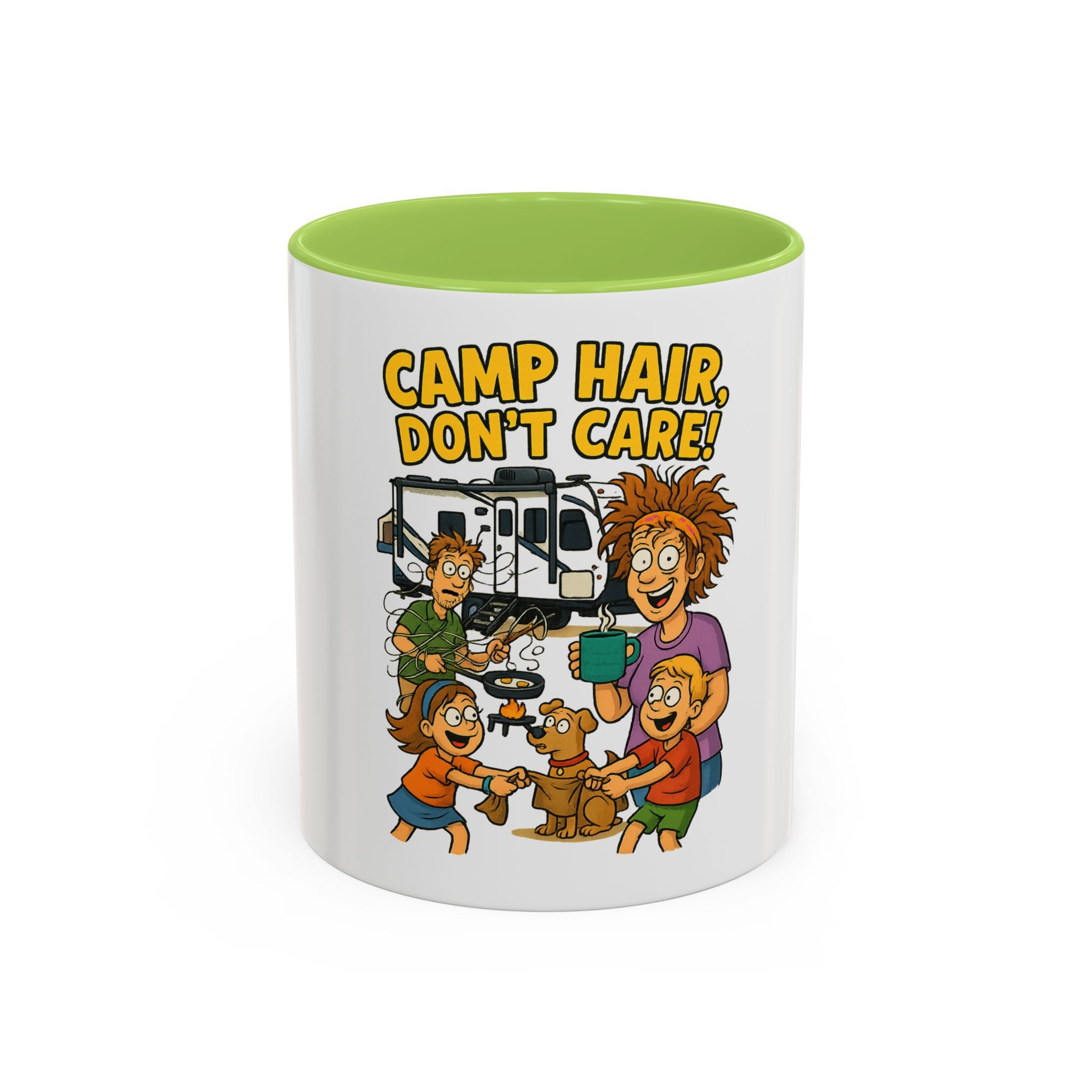 Camp Hair Coffee Mug, Funny Mug for Campers, Outdoor Lover Gift, Family Camping Mug, Humorous Coffee Cup