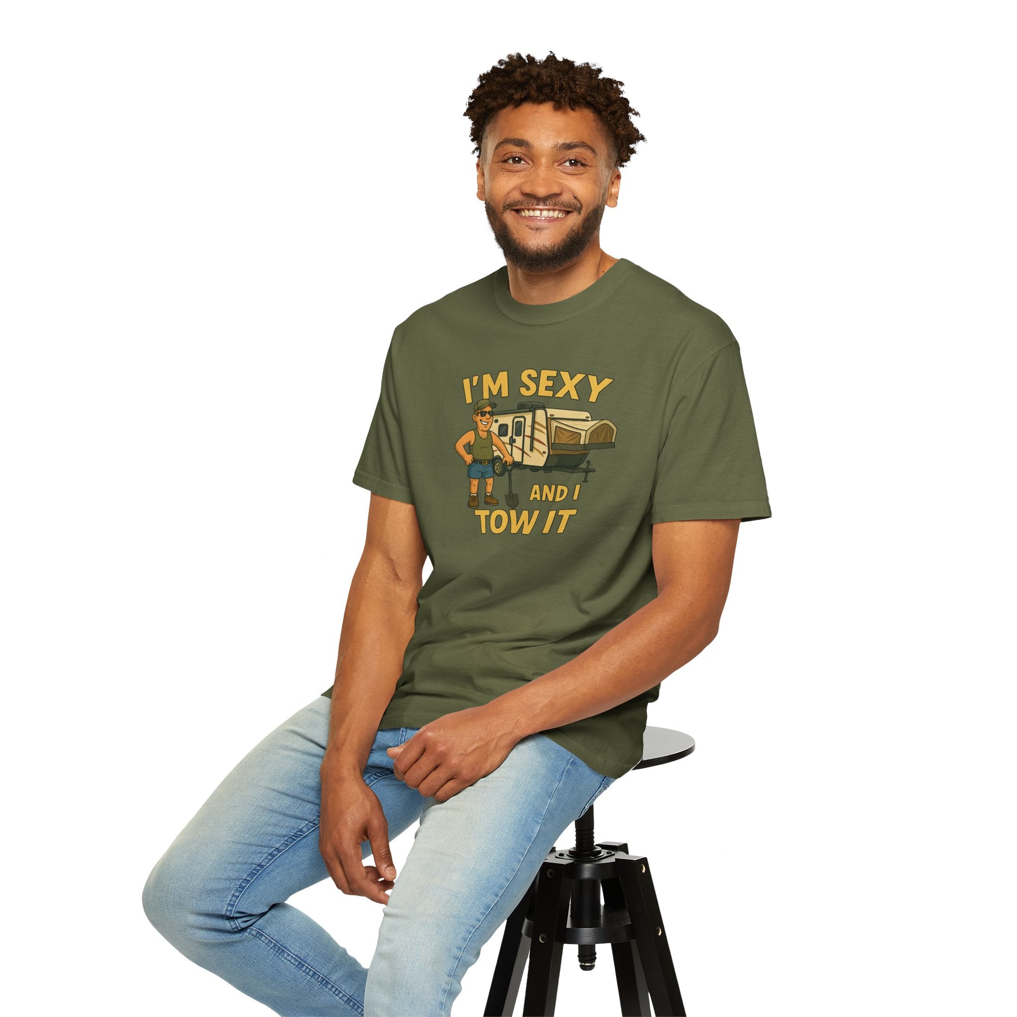 Playful Camping T-Shirt, I'm Sexy and I Tow It Tee, Unisex Outdoor Shirt, Funny Gift for RV Lovers, Travel T-Shirt, Casual Summer Wear