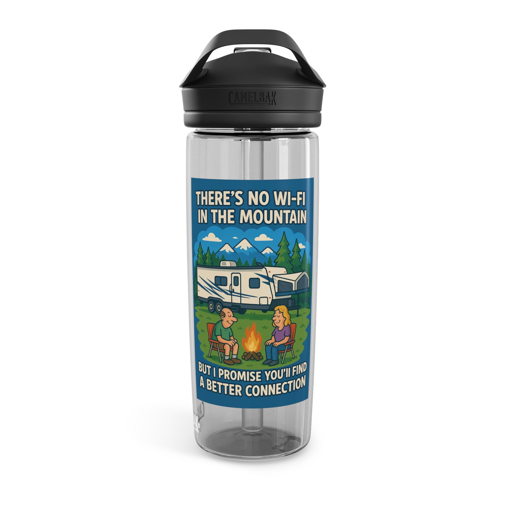 Adventure Water Bottle, Hiking Hydration, Camping Gear, Outdoors Travel, Nature Lover Gift, Unique Camp Mug