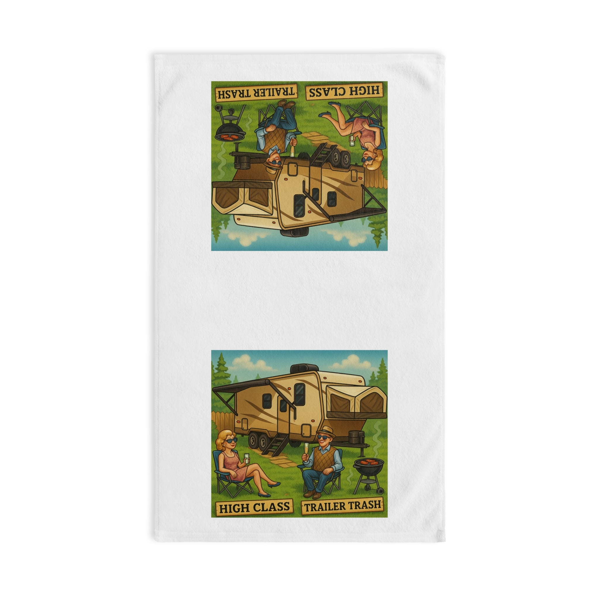 High Class Trailer Trash Hand Towel