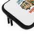 Camping Wine Lover's Laptop Sleeve, Neoprene Case, RV Gift, Wine Enthusiast Accessory, Outdoor Adventure Organizer