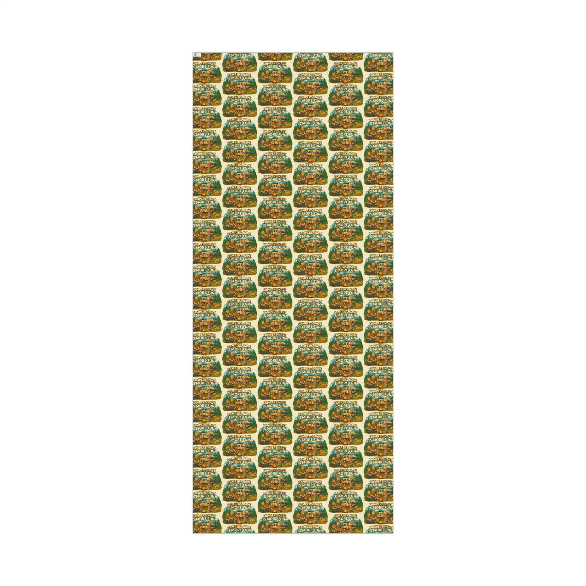 S'mores Camping Gift Wrap Paper