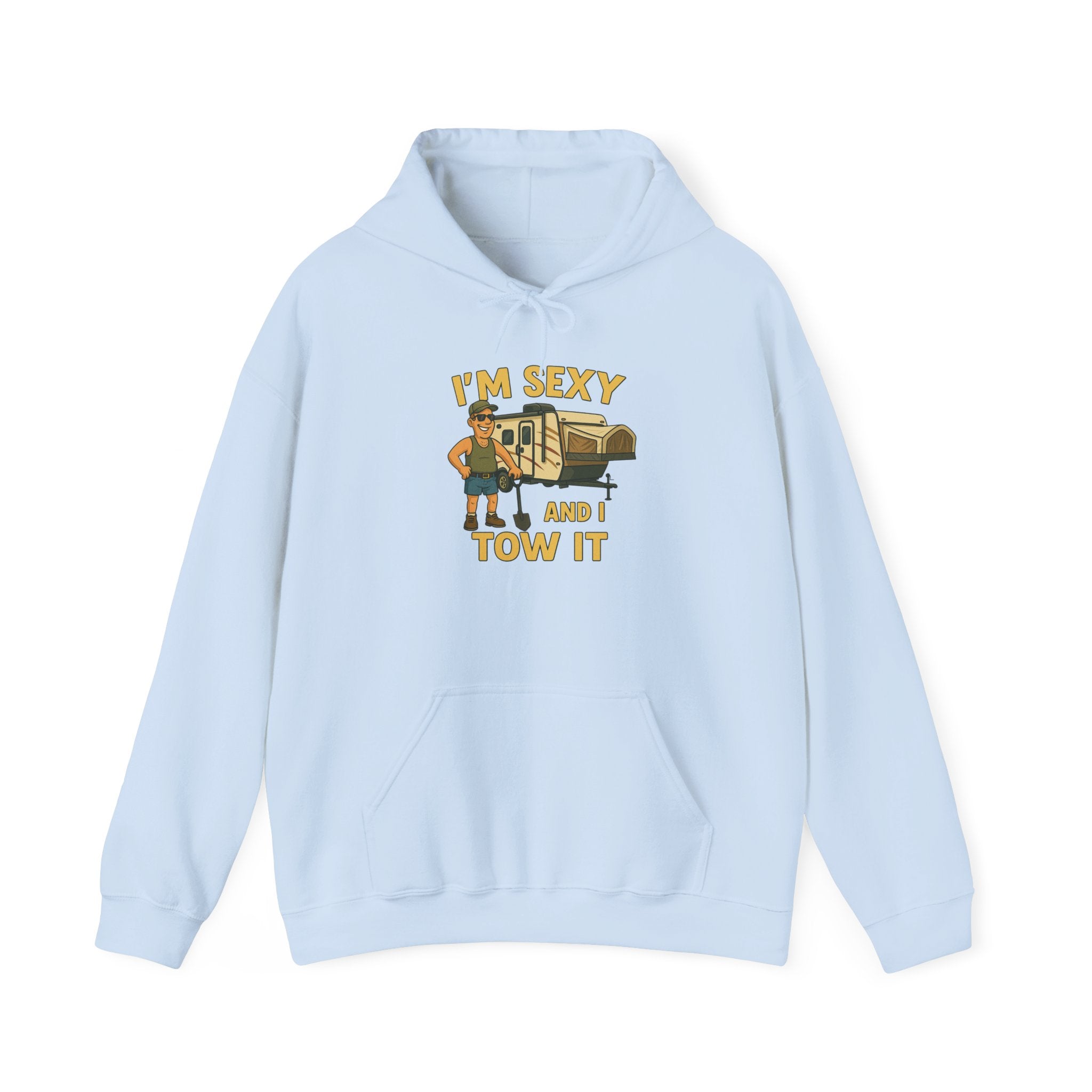 Funny Tow Truck Hoodie, Unisex Heavy Blend Sweatshirt, Gifts for Towing Enthusiasts, Quirky Casual Wear, Humor Apparel, Birthday Gift