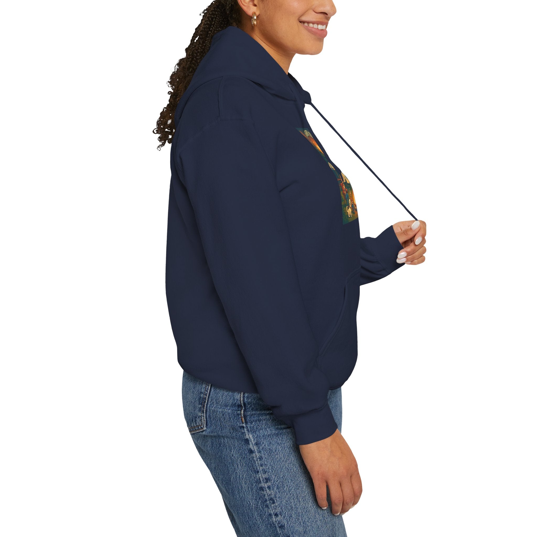 Cozy Campfire Vibes Hoodie, Unisex Sweatshirt for Camp Lovers, Autumn Apparel, Outdoor Adventure Gift, Family Get-Together