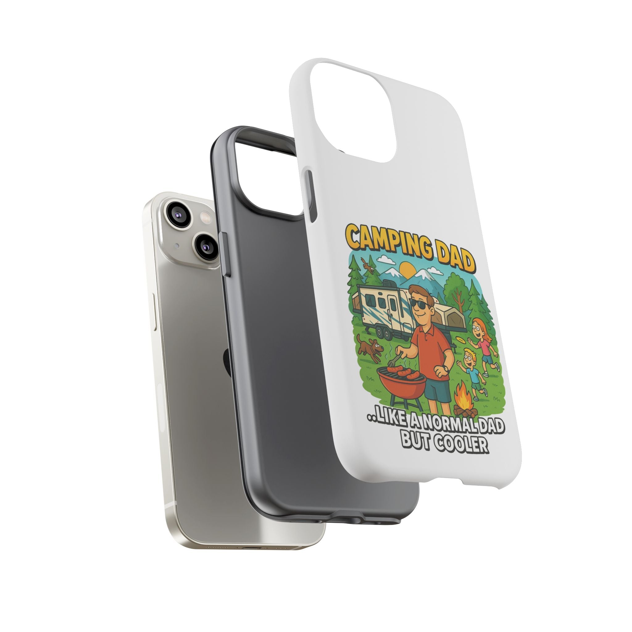 Camping Dad Phone Case - Unique Tough Cover for Outdoor Dads