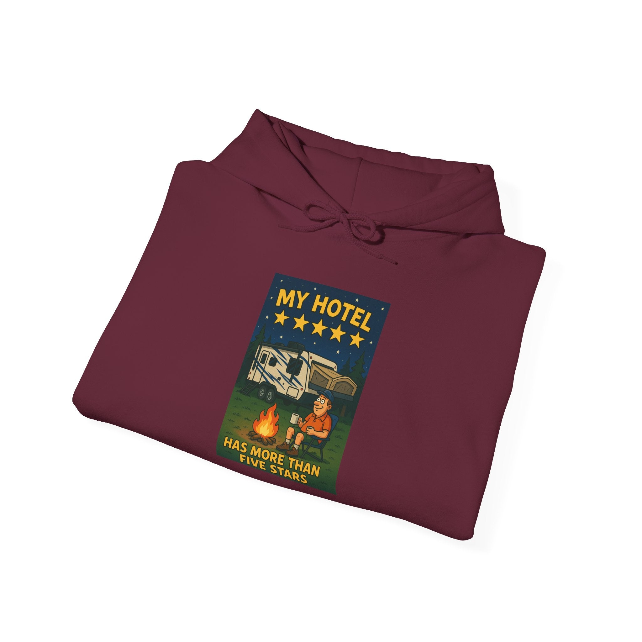 Cozy Camping Hoodie - My Hotel, Outdoor Adventure Apparel, Travel Gift, Nature Lovers Sweatshirt, Camping Gear