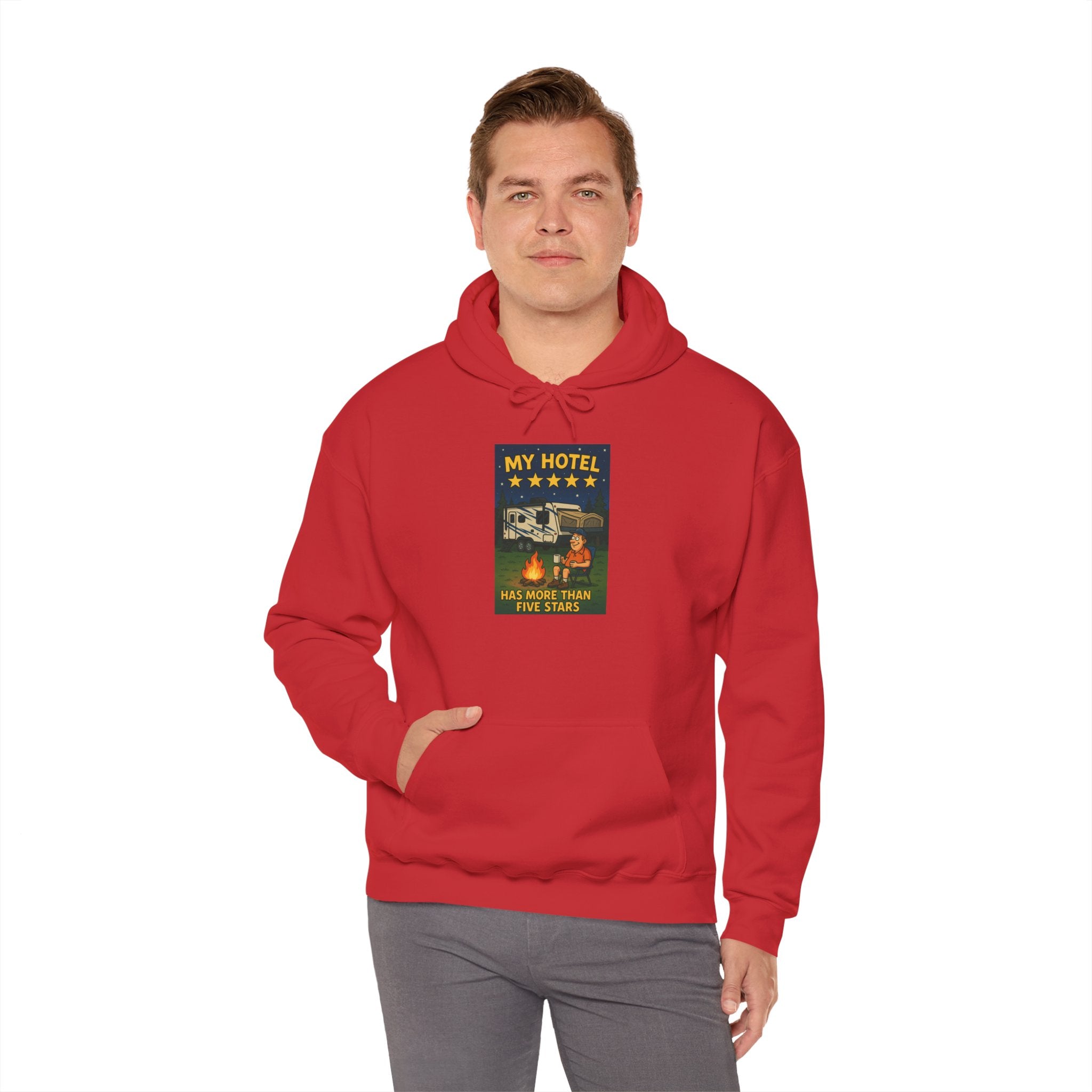 Cozy Camping Hoodie - My Hotel, Outdoor Adventure Apparel, Travel Gift, Nature Lovers Sweatshirt, Camping Gear