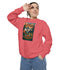 Cozy Unisex Garment-Dyed Sweatshirt with Retro Design, Perfect for Relaxing, Gift for Friends, Casual Wear, Fall Fashion, Warm Layer