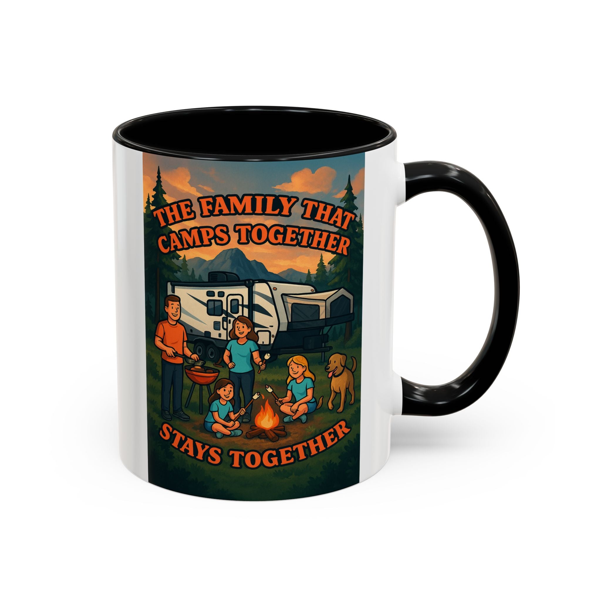 Camping Family Coffee Mug - Adventure, Nature, Family Time, Outdoor Enthusiasts, Gift for Campers