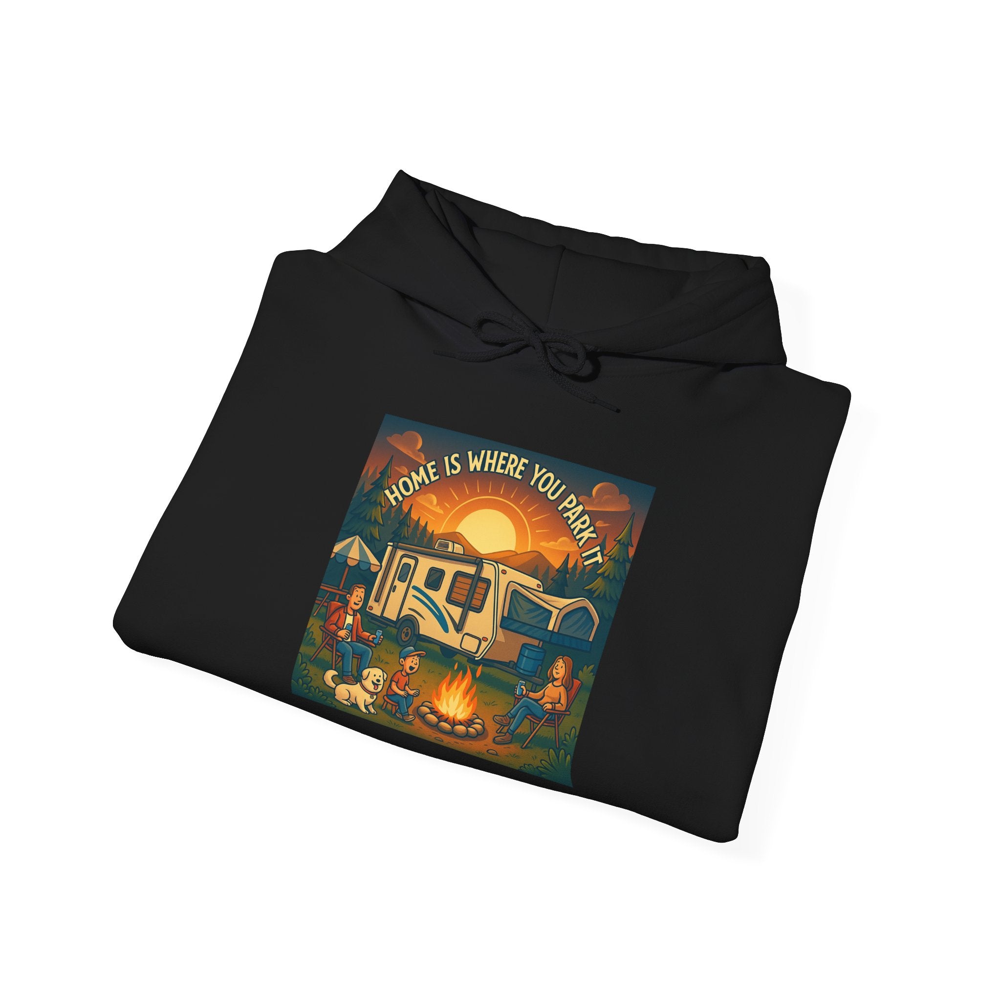 Cozy Campfire Vibes Hoodie, Unisex Sweatshirt for Camp Lovers, Autumn Apparel, Outdoor Adventure Gift, Family Get-Together