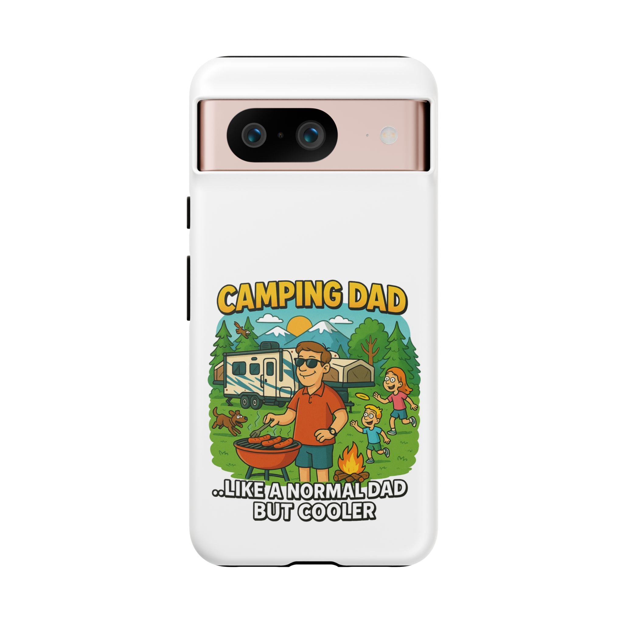 Camping Dad Phone Case - Unique Tough Cover for Outdoor Dads