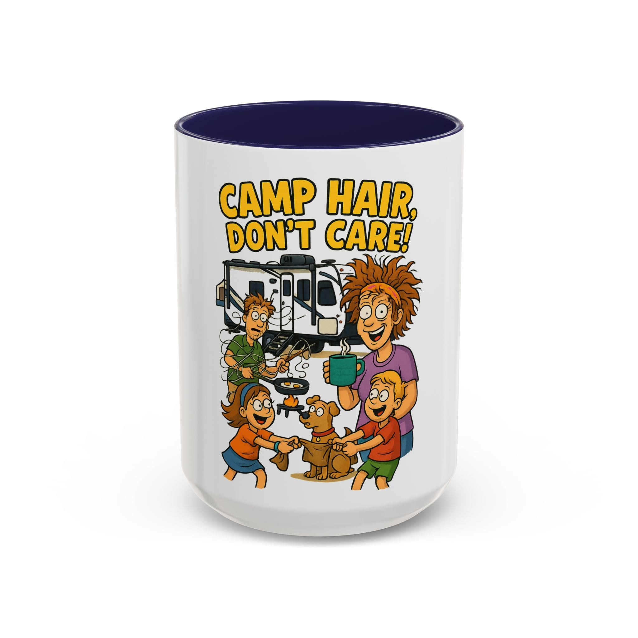 Camp Hair Coffee Mug, Funny Mug for Campers, Outdoor Lover Gift, Family Camping Mug, Humorous Coffee Cup