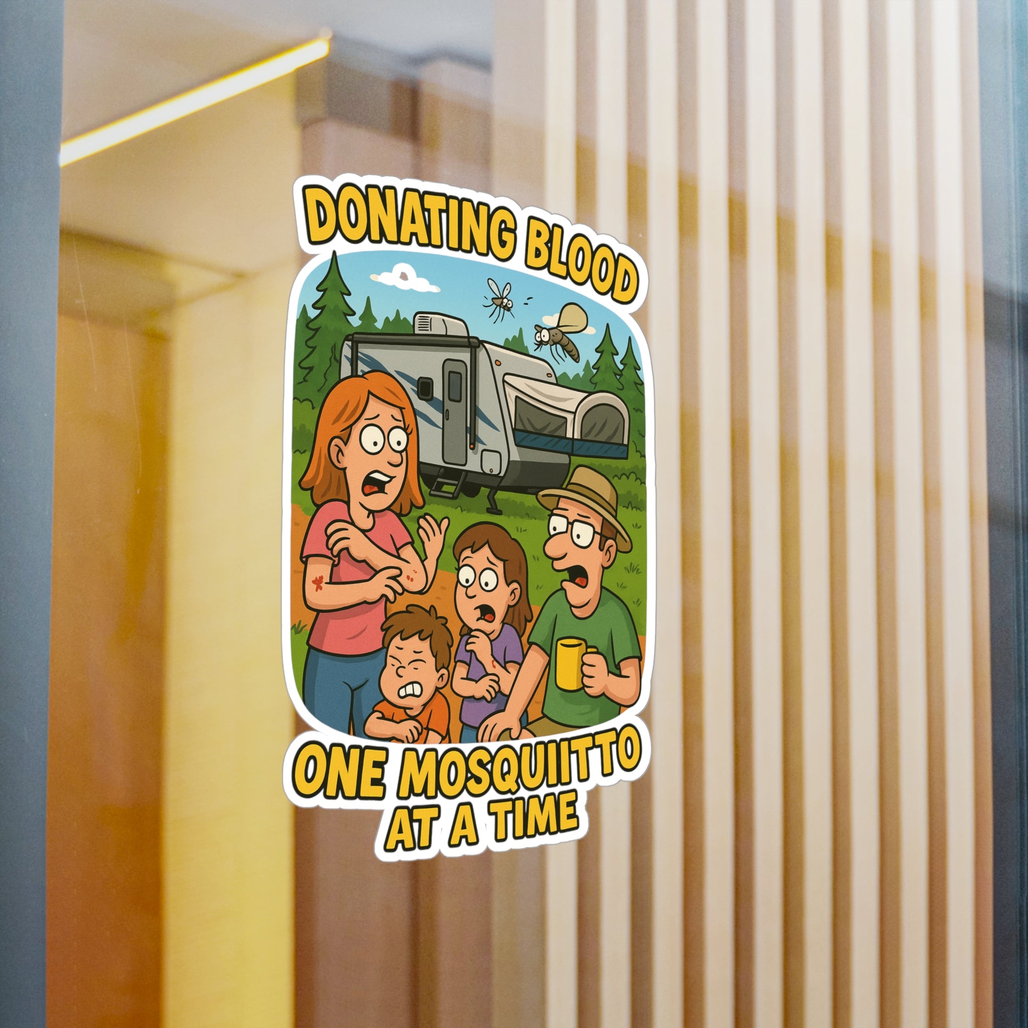 Humorous Vinyl Decals for Outdoor Lovers, Camping Stickers, Fun Stickers, Cartoons, Outdoor Humor, Gift for Campers