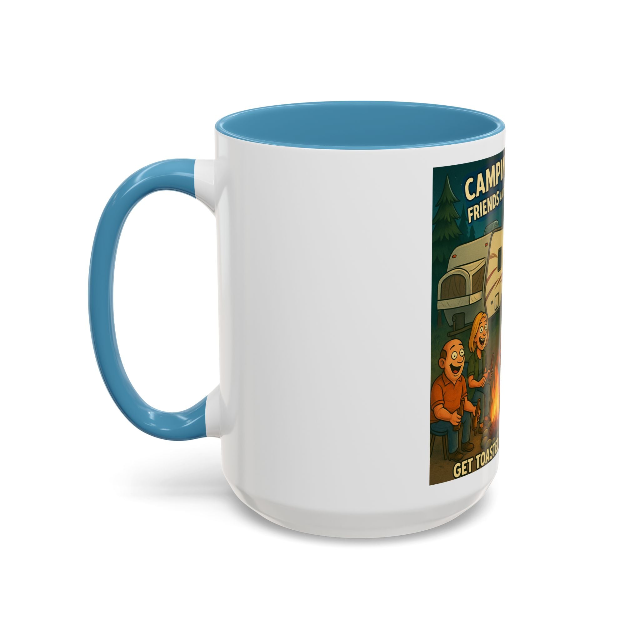 Camping Adventure Coffee Mug, Funny Mug for Campers, Get Toasted at the Same Time, Outdoor Gift, Nature Lover, Camping Decor