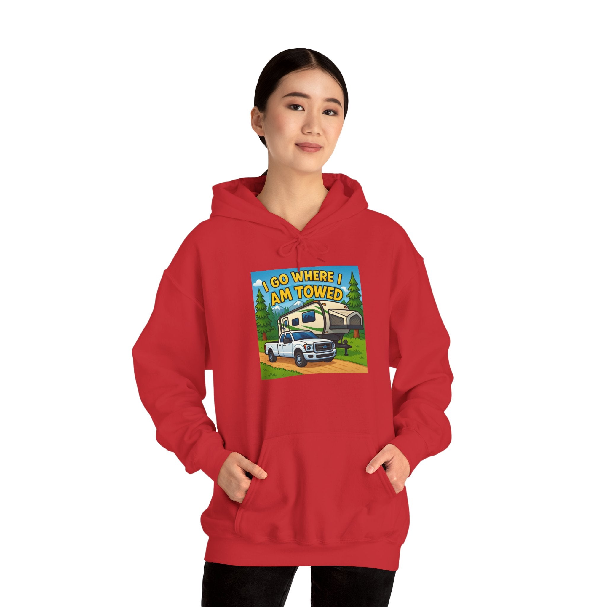Adventure-Themed Hooded Sweatshirt - Perfect for Travel Enthusiasts, Camper Gifts, Cozy Outings, Outdoor Activities, Road Trip Essentials