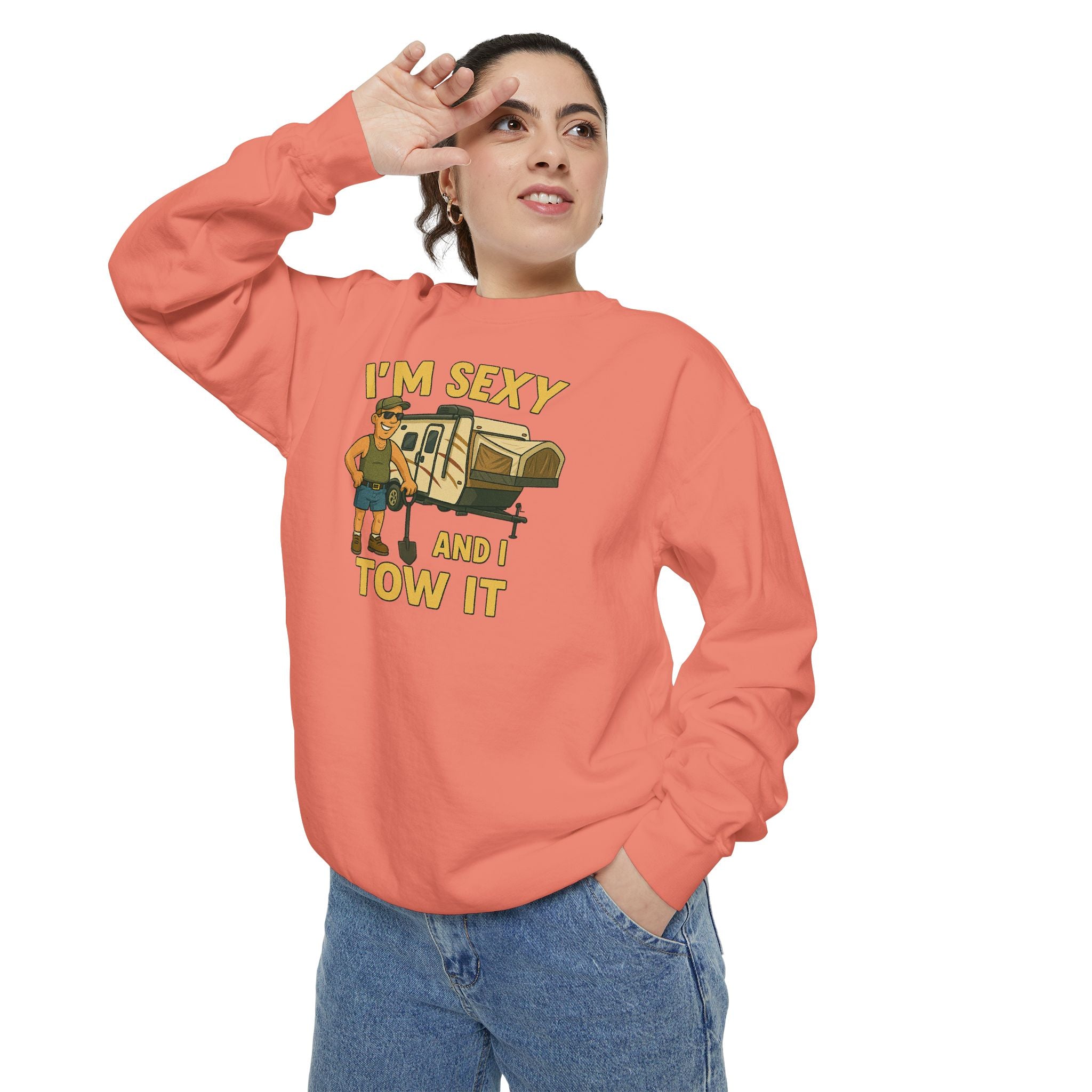 Funny Tow Truck Sweatshirt, Unisex Garment-Dyed Pullover, Casual Gift for Drivers, Trucking Humor Apparel, Cozy Fall Outfit, Perfect [...]