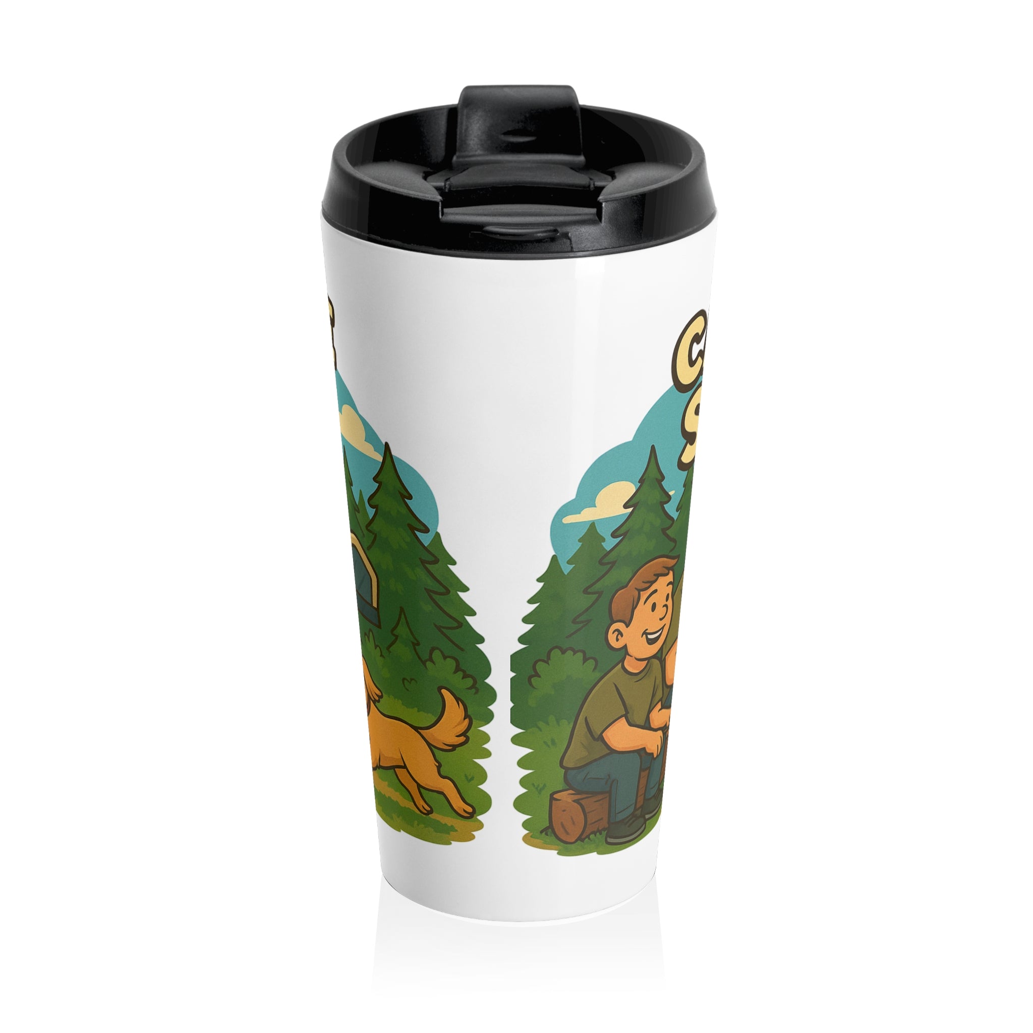 Adventure Campers Travel Mug - Perfect for Road Trips, Camping, Outdoor Lovers, Gifts for Nature Enthusiasts, Fun Summer Travel
