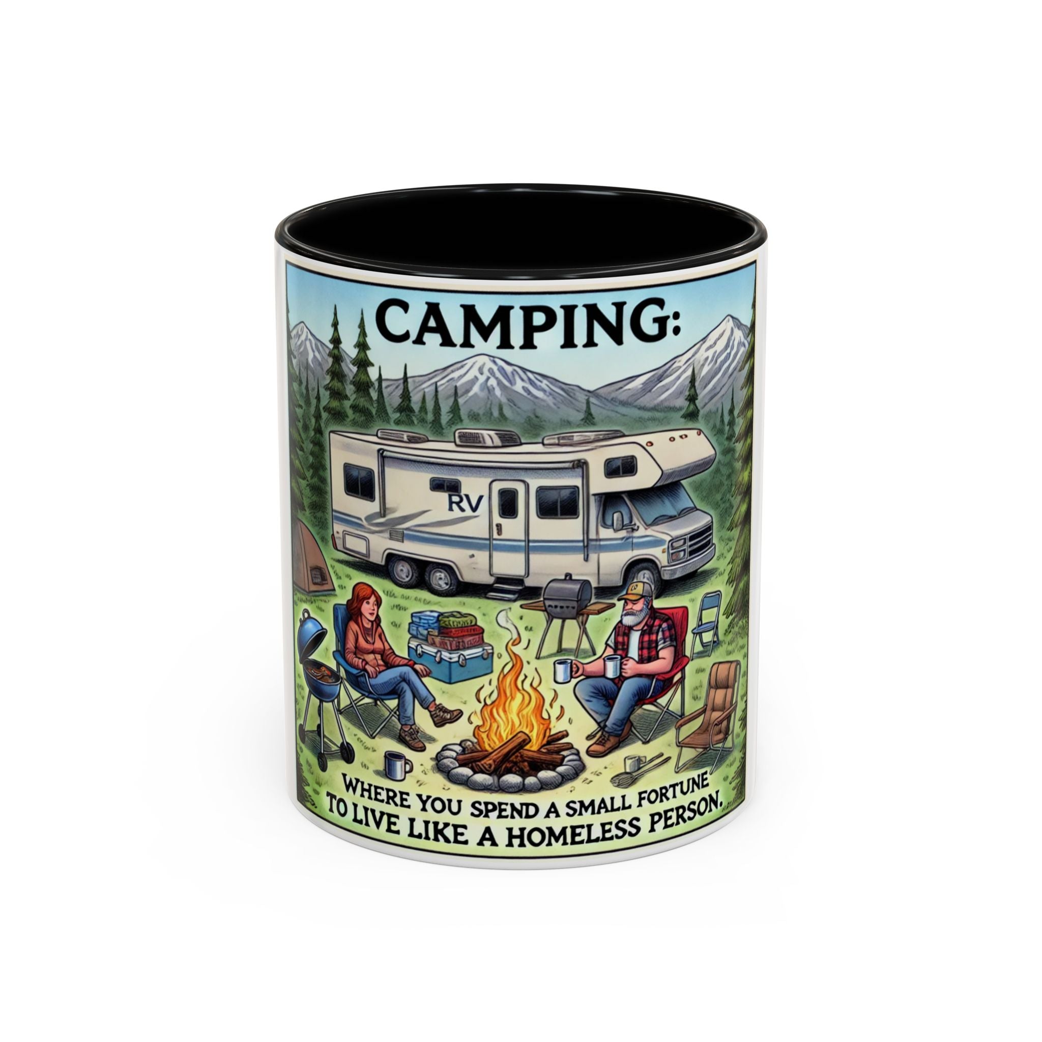 Mug - Camping Where You Spend a Small Fortune Coffee Mug (11, 15oz)