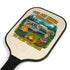 Pickleball Paddle Set with Humorous Camping Design