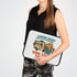 Camping Wine Lover's Laptop Sleeve, Neoprene Case, RV Gift, Wine Enthusiast Accessory, Outdoor Adventure Organizer
