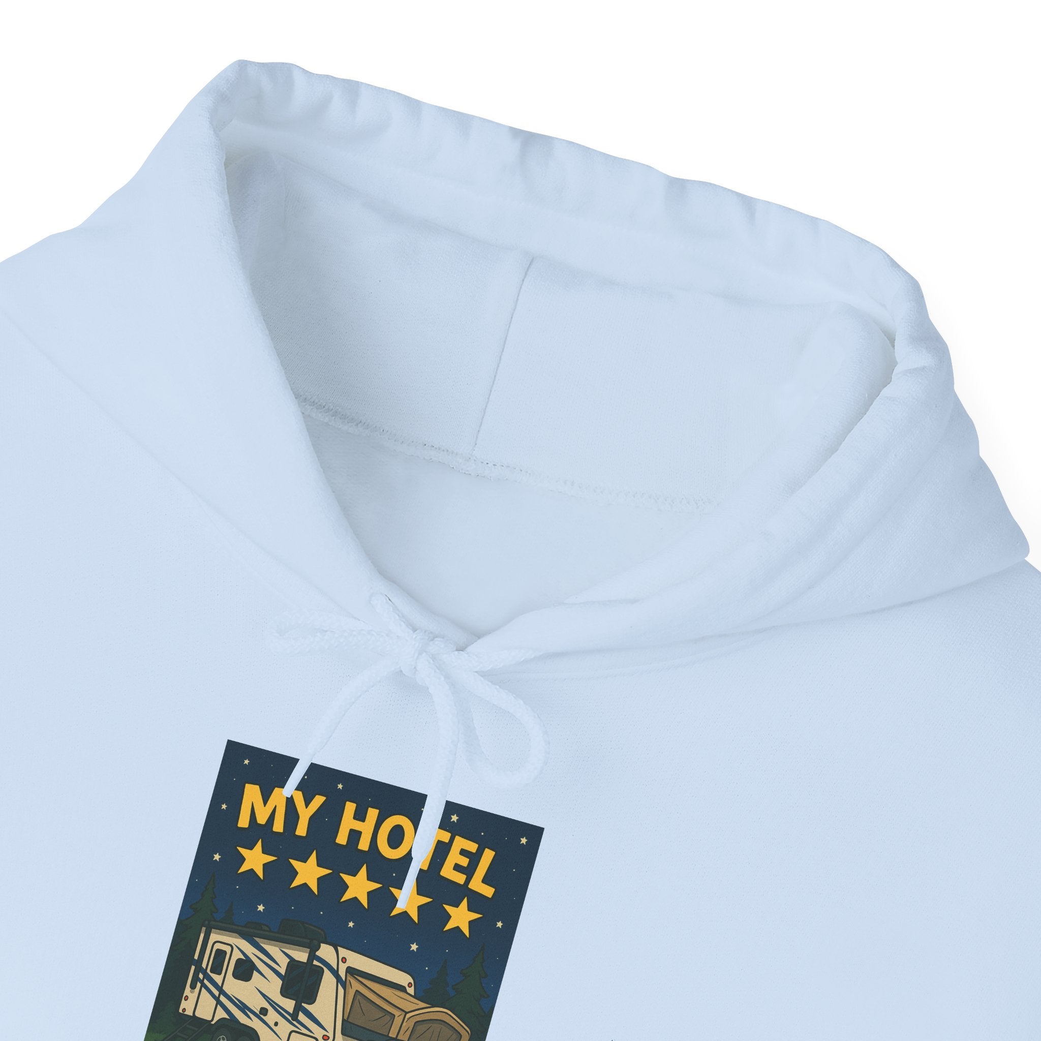 Cozy Camping Hoodie - My Hotel, Outdoor Adventure Apparel, Travel Gift, Nature Lovers Sweatshirt, Camping Gear