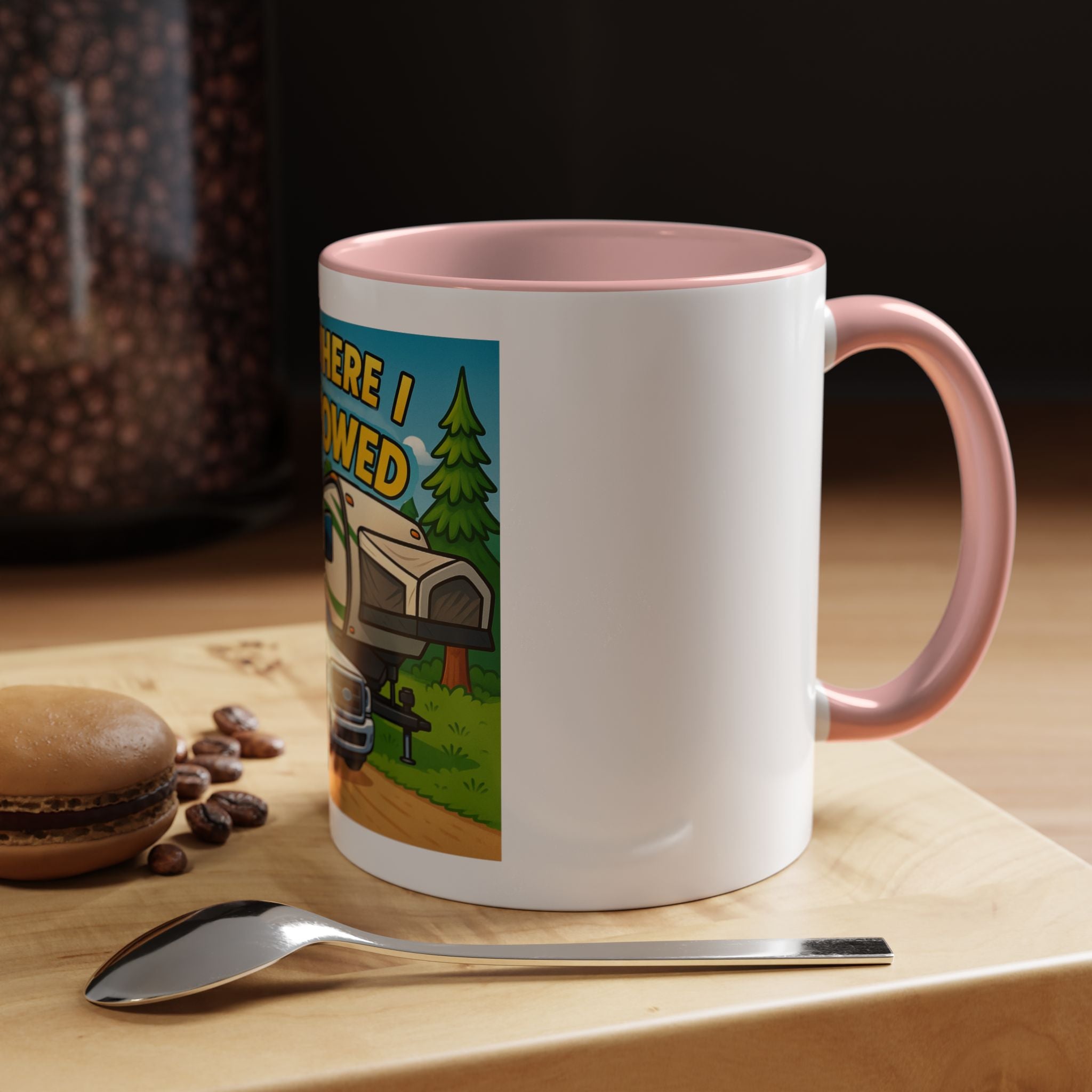 Adventure Camping Coffee Mug, RV Lover Gift, Hiking Mug, Travel Enthusiast Ceramic Cup, Nature Lover Drinkware