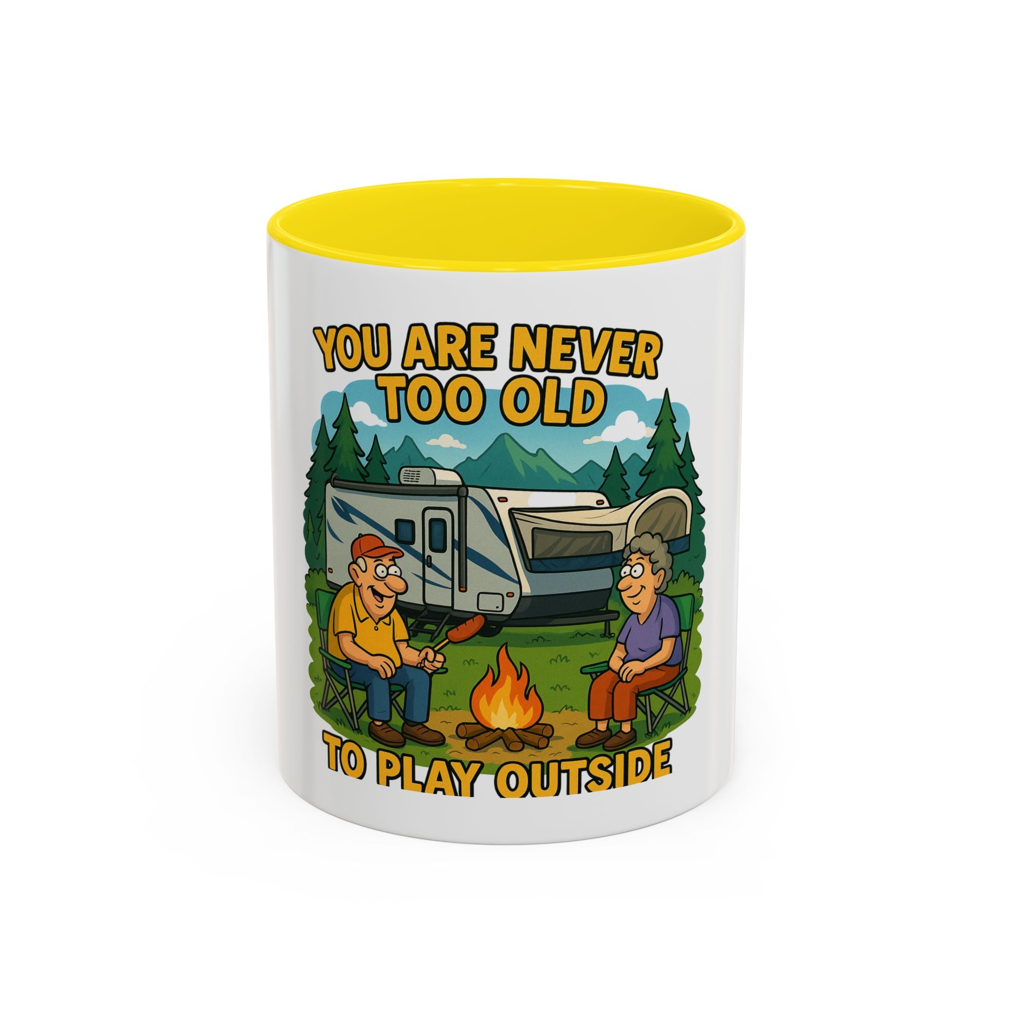 Outdoor Adventure Coffee Mug - You Are Never Too Old to Play Outside