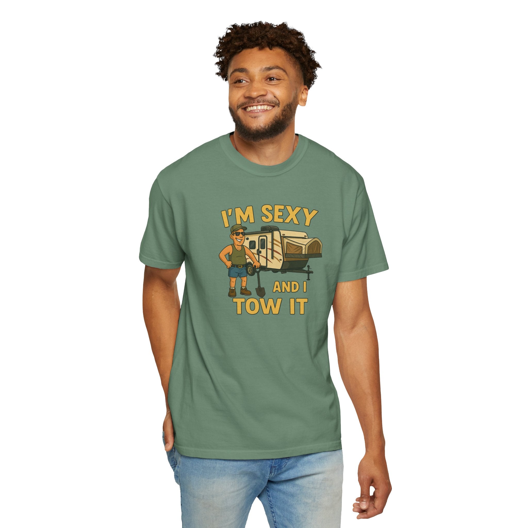 Playful Camping T-Shirt, I'm Sexy and I Tow It Tee, Unisex Outdoor Shirt, Funny Gift for RV Lovers, Travel T-Shirt, Casual Summer Wear