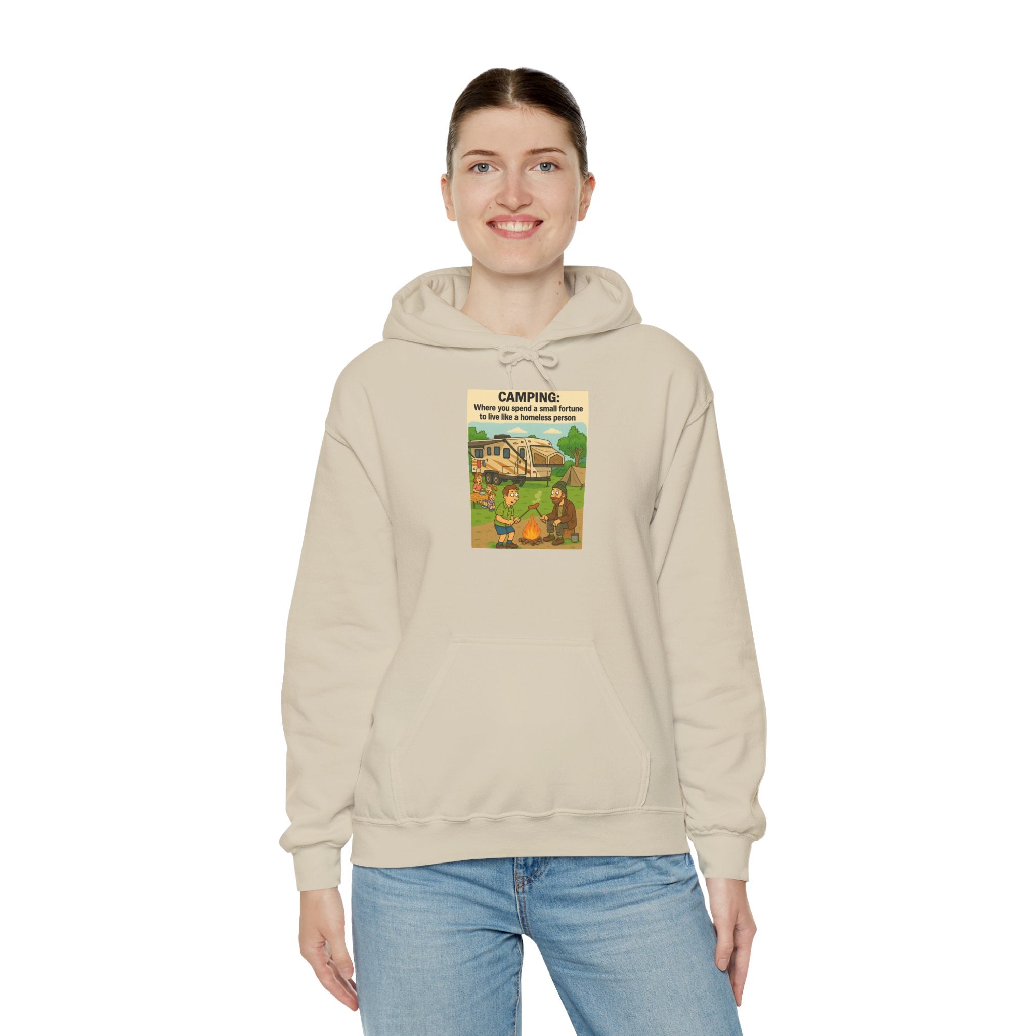 Cozy Camping Sweatshirt | Unisex Heavy Blend Hoodie, Outdoor Gear, Nature Lover Gift, Camping Apparel, Weekend Retreat Wear