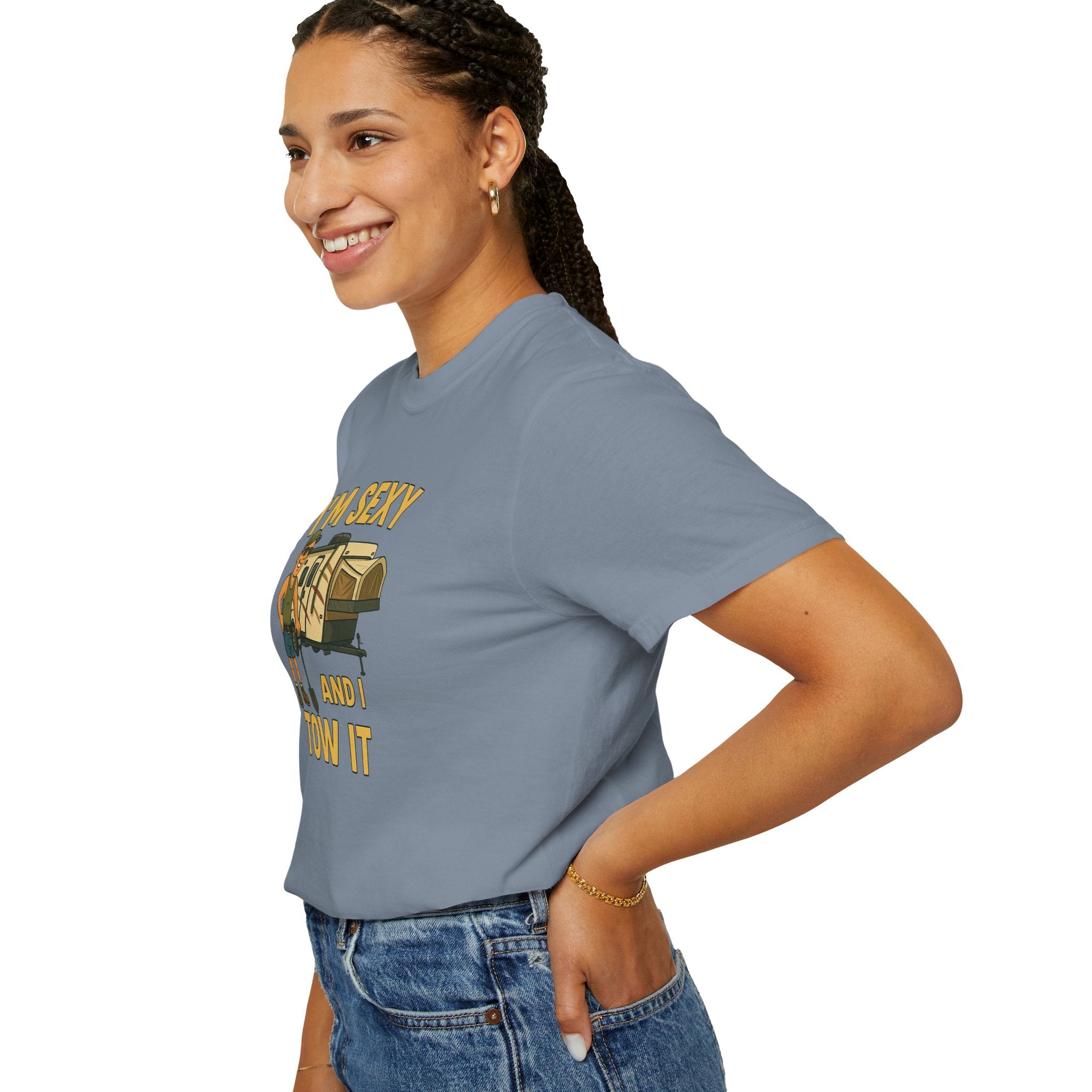 Playful Camping T-Shirt, I'm Sexy and I Tow It Tee, Unisex Outdoor Shirt, Funny Gift for RV Lovers, Travel T-Shirt, Casual Summer Wear