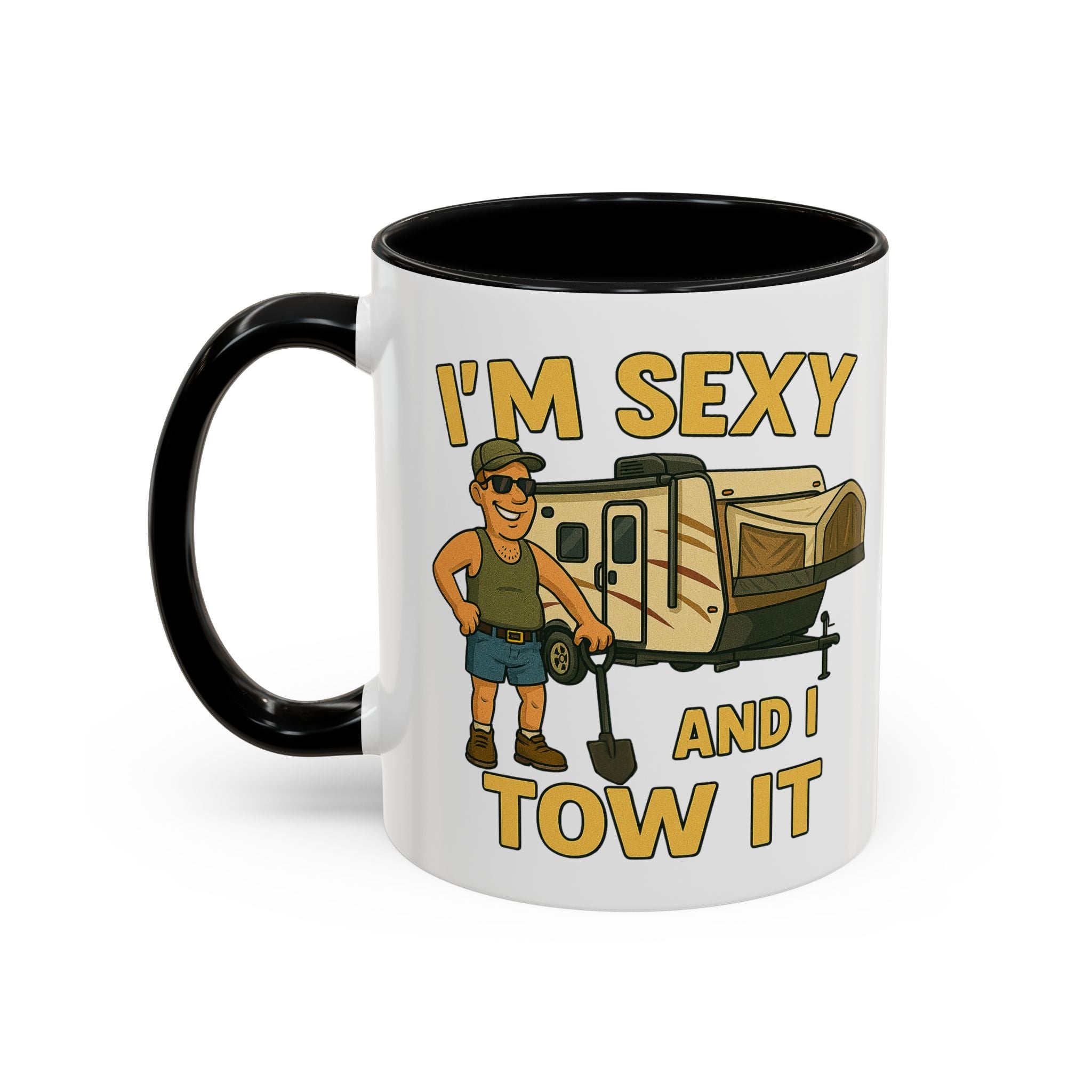 Playful Camping Mug, Funny Coffee Cup, Camper Gift, RV Lover's Accessory, Outdoor Adventure Mug
