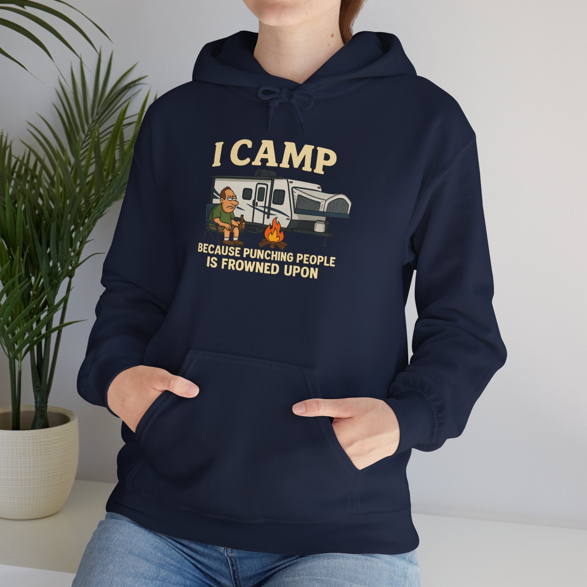 I Camp Unisex Heavy Blend™ Hoodie - Perfect for Outdoor Lovers