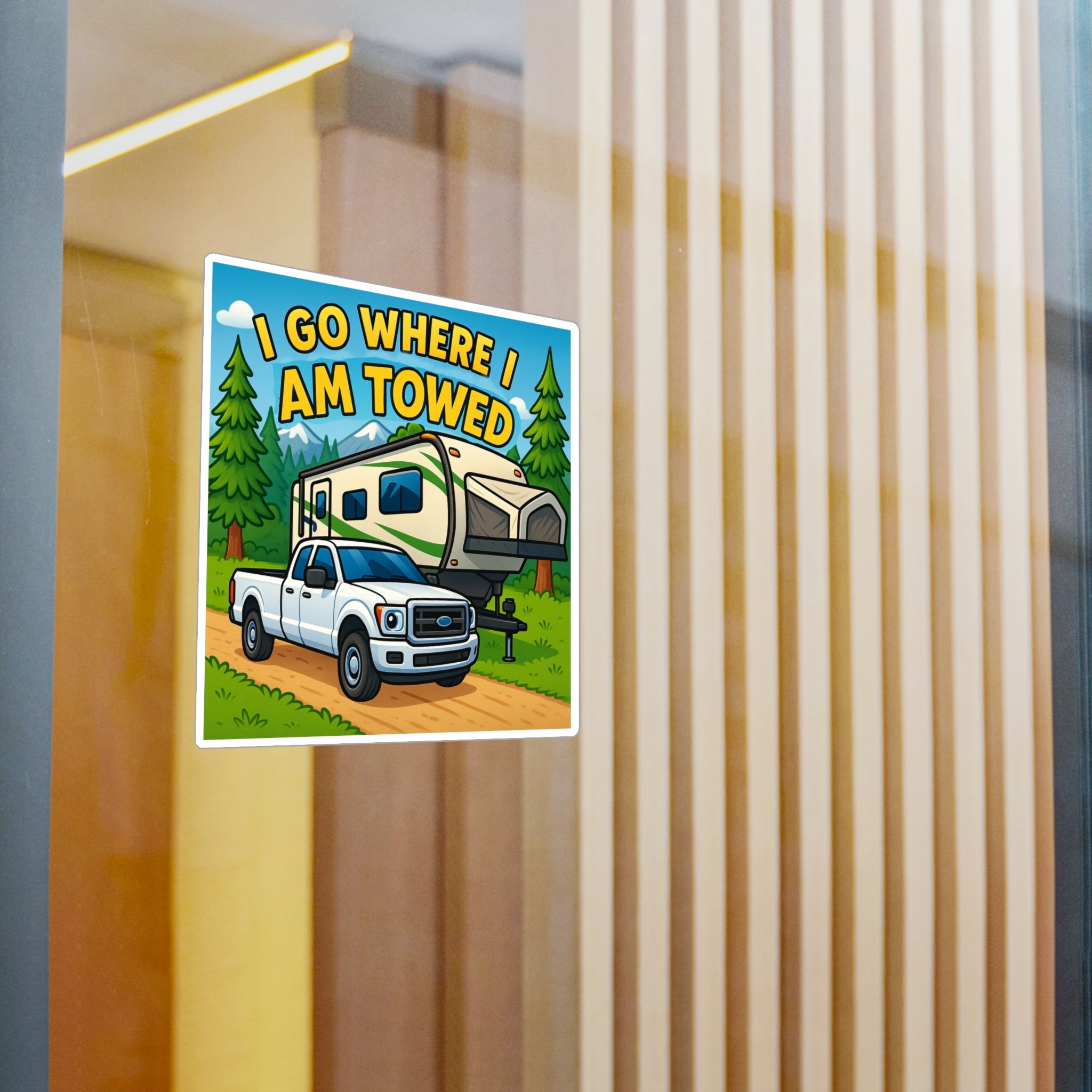 Adventure Vinyl Decals for Outdoorsy Souls | RV Sticker, Travel Decor, Camping Gift, Road Trip Essentials,  I Go Where I Am Towed