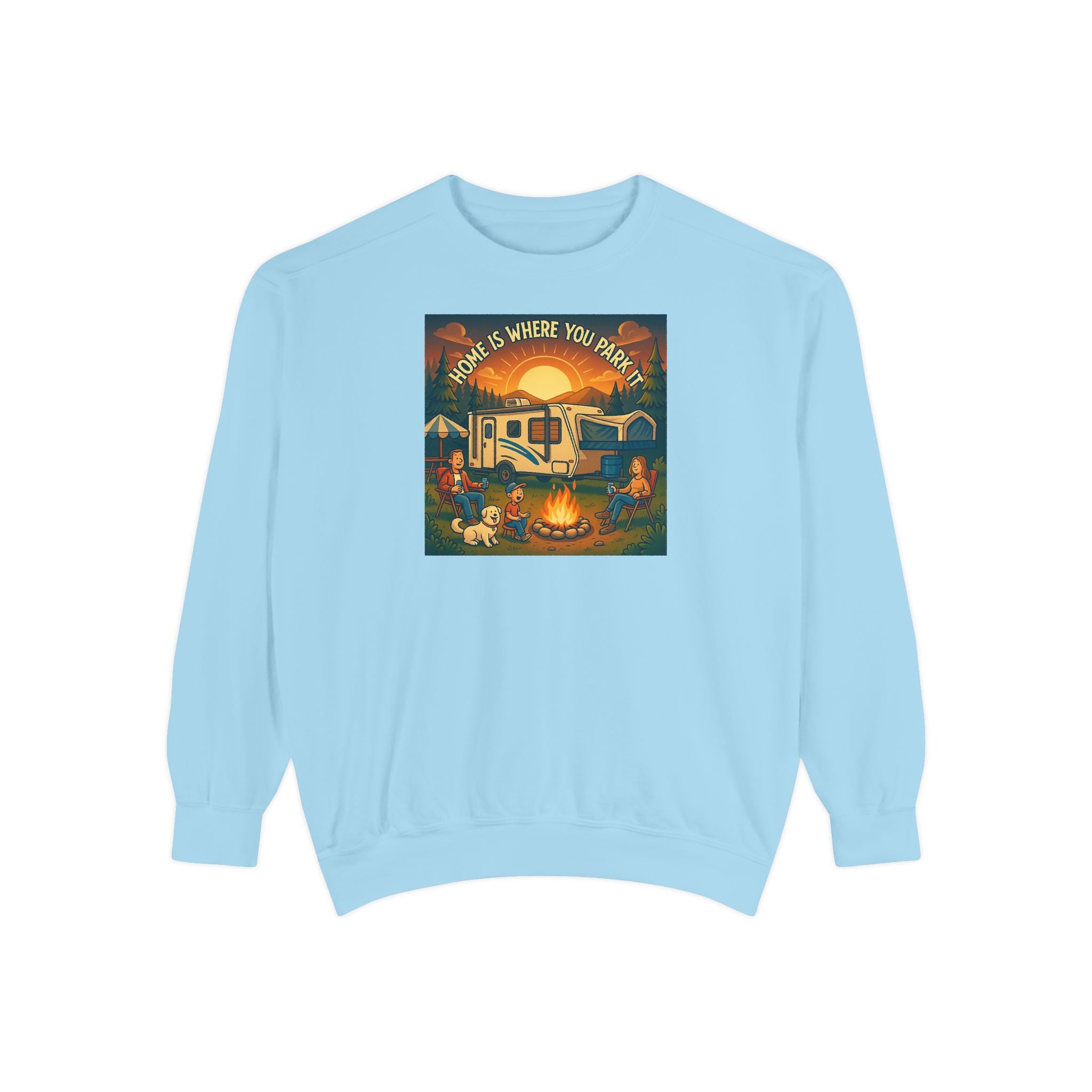 Cozy Campfire Sweatshirt for Adventure Lovers, Vintage Style, Unisex Garment-Dyed Sweatshirt, Camping Apparel, Gift for Outdoorsy [...]
