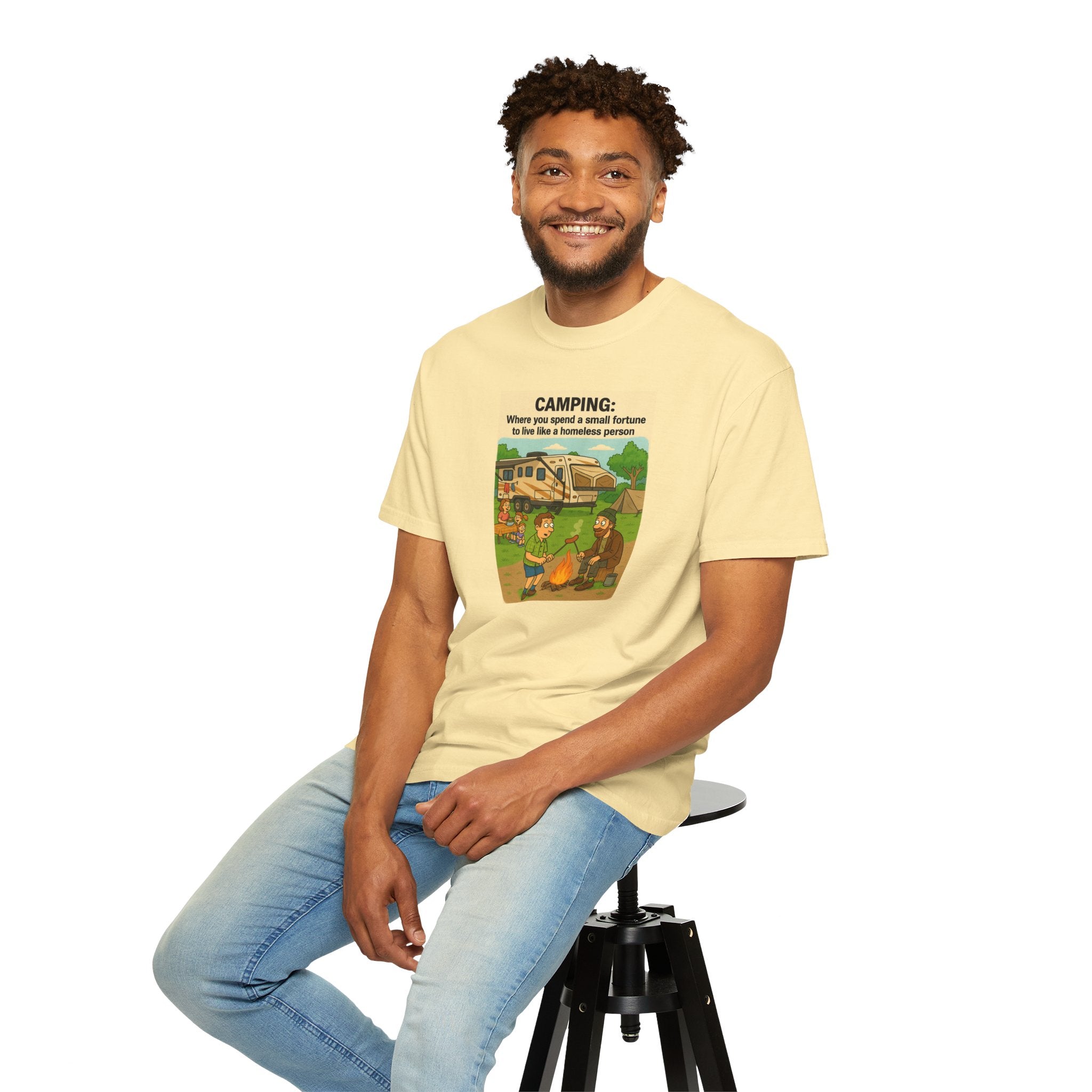 Camping Humor T-Shirt, Unisex Graphic Tee, Adventure Gift, Outdoor Lover Apparel, Funny Camping Shirt