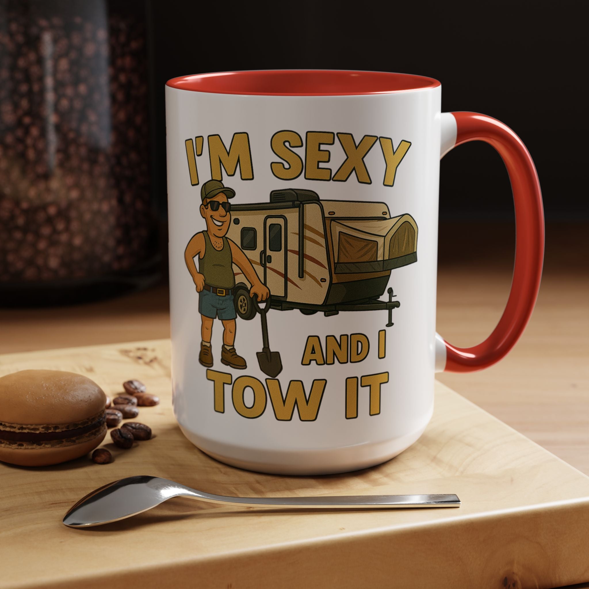 Playful Camping Mug, Funny Coffee Cup, Camper Gift, RV Lover's Accessory, Outdoor Adventure Mug